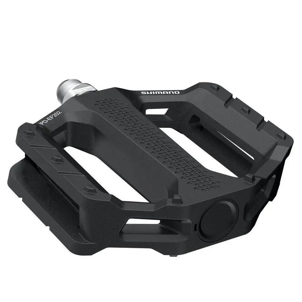 Shimano PD-EF202 Flat Aluminium Pedals — Black