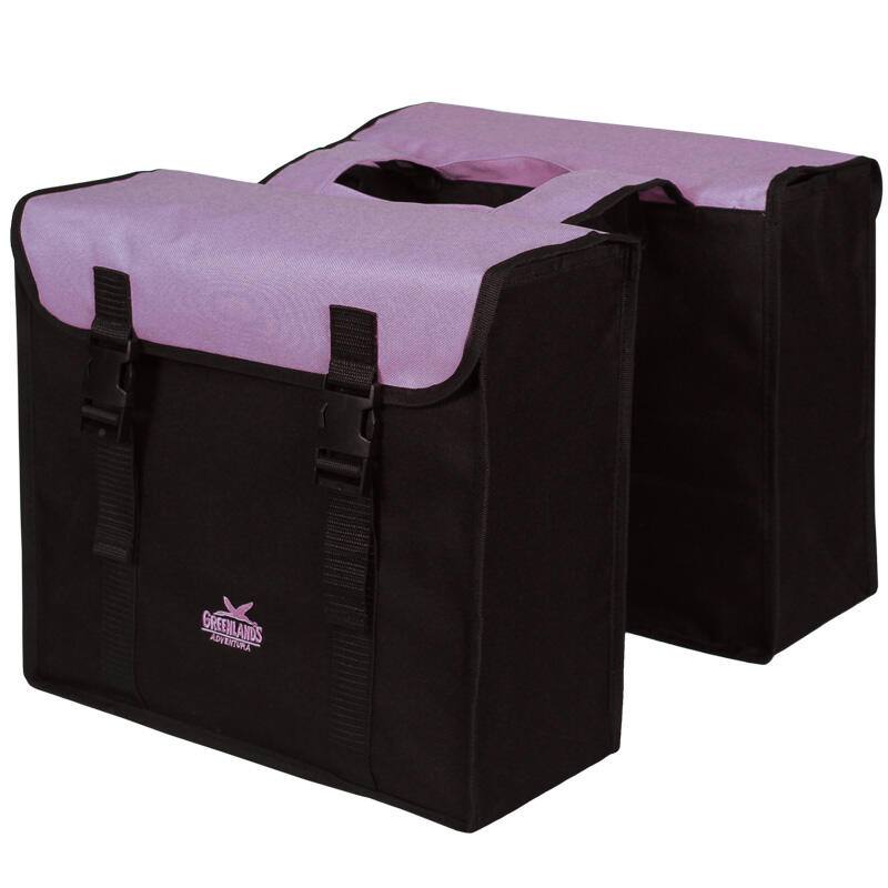 Sac à vélo double Greenlands - Noir-Violet, 35L