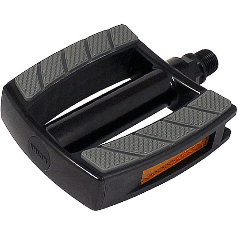 Pédales Aluminium Union SP-828 Noires avec Incrustation Grise
