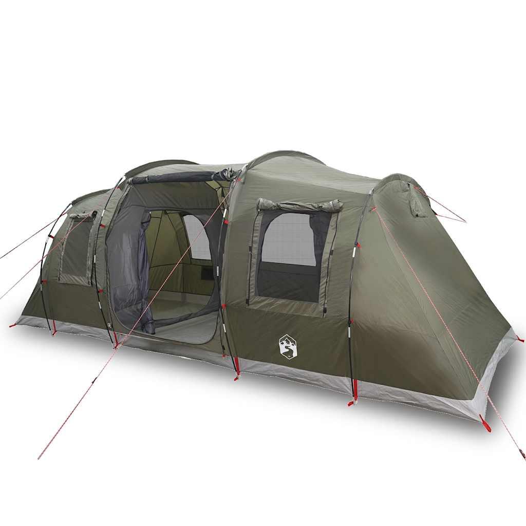 Tienda de túnel Vidaxl para 4 personas - Impermeable Verde Oliva 2/7