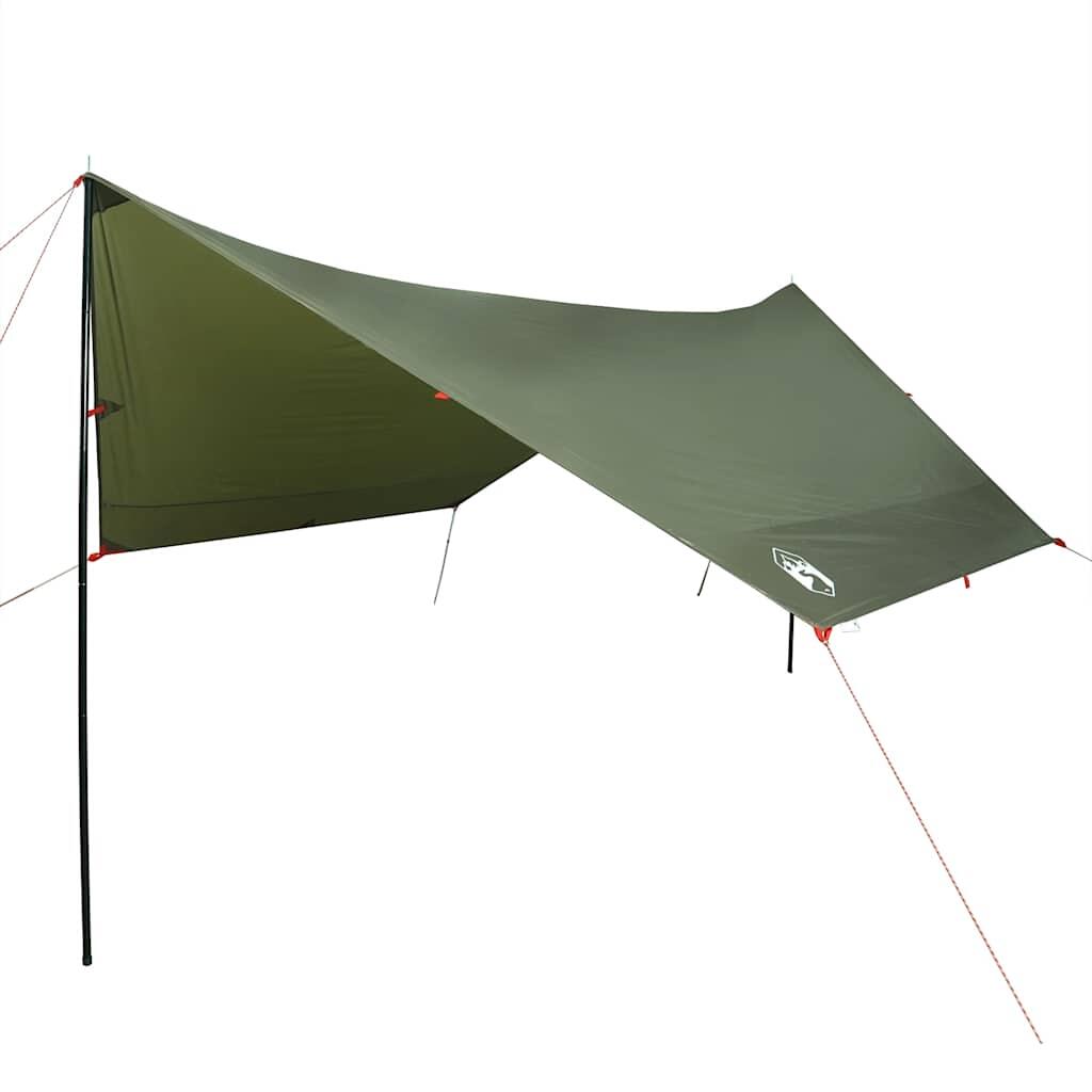 VidaXL tendalino da campeggio impermeabile 462x306x211 cm verde oliva 2/7