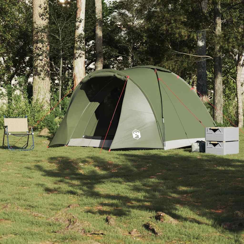 VidaXL Tenda da pesca impermeabile 2 persone verde oliva 3/4