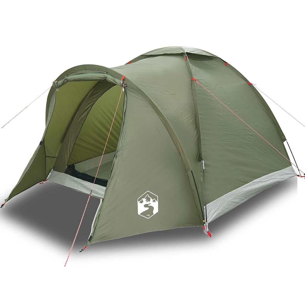 VidaXL Tenda da pesca impermeabile 2 persone verde oliva 2/4