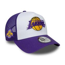 Casquette NBA Los Angeles Lakers New Era Patch Trucker Violet