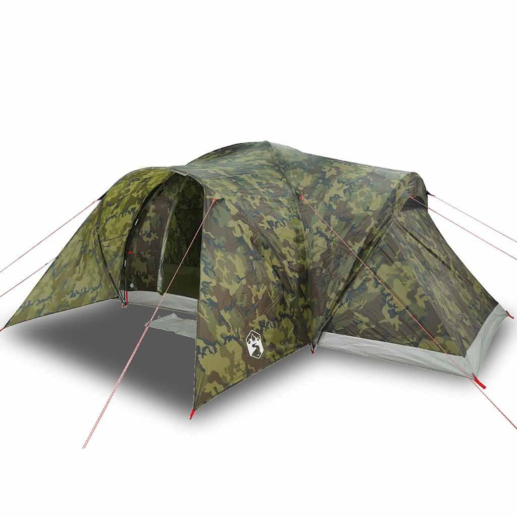 VidaXL Tenda a cupola 6 posti impermeabile camouflage 2/4