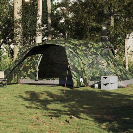 Tente Dôme 6 Personnes Imperméable Camouflage Vidaxl