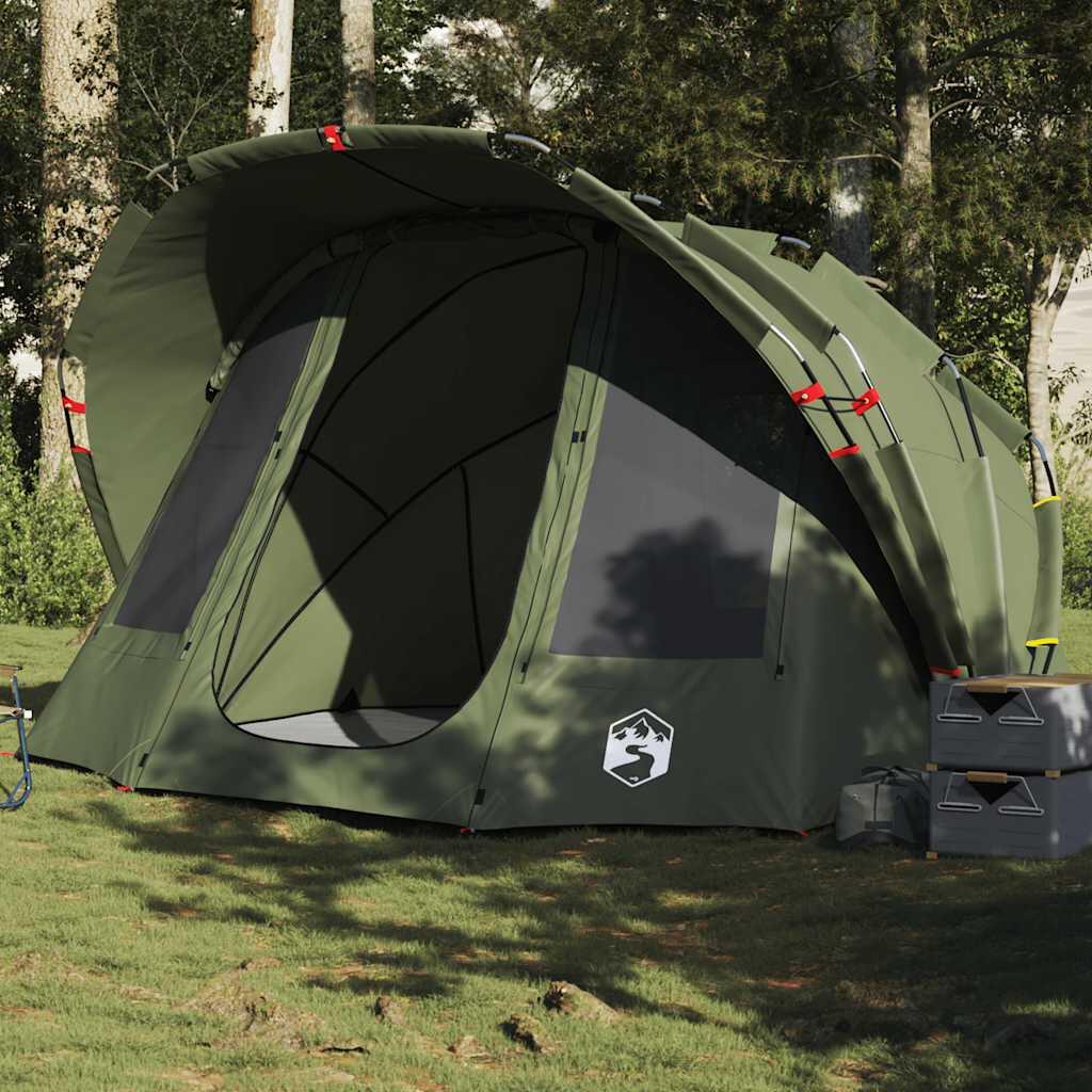 VidaXL 5-Person Waterproof Olive Green Tent