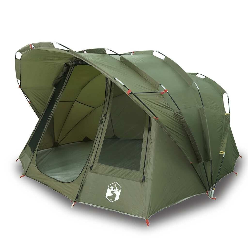 Tenda da pesca VidaXL impermeabile 5 persone - oliva 2/7