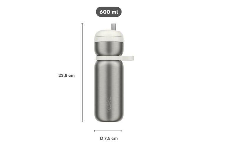 Thermo-Trinkflasche Twist Sport - Auslaufsicher - 600ml - Graphite black 5/7