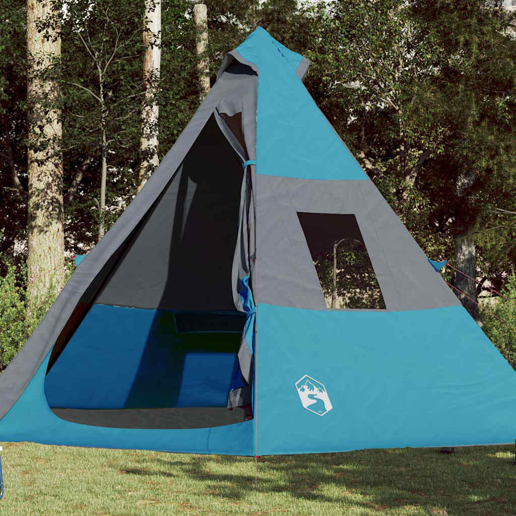 VIDAXL Vidaxl 7-Personen wasserdichte Tipitent in Blau