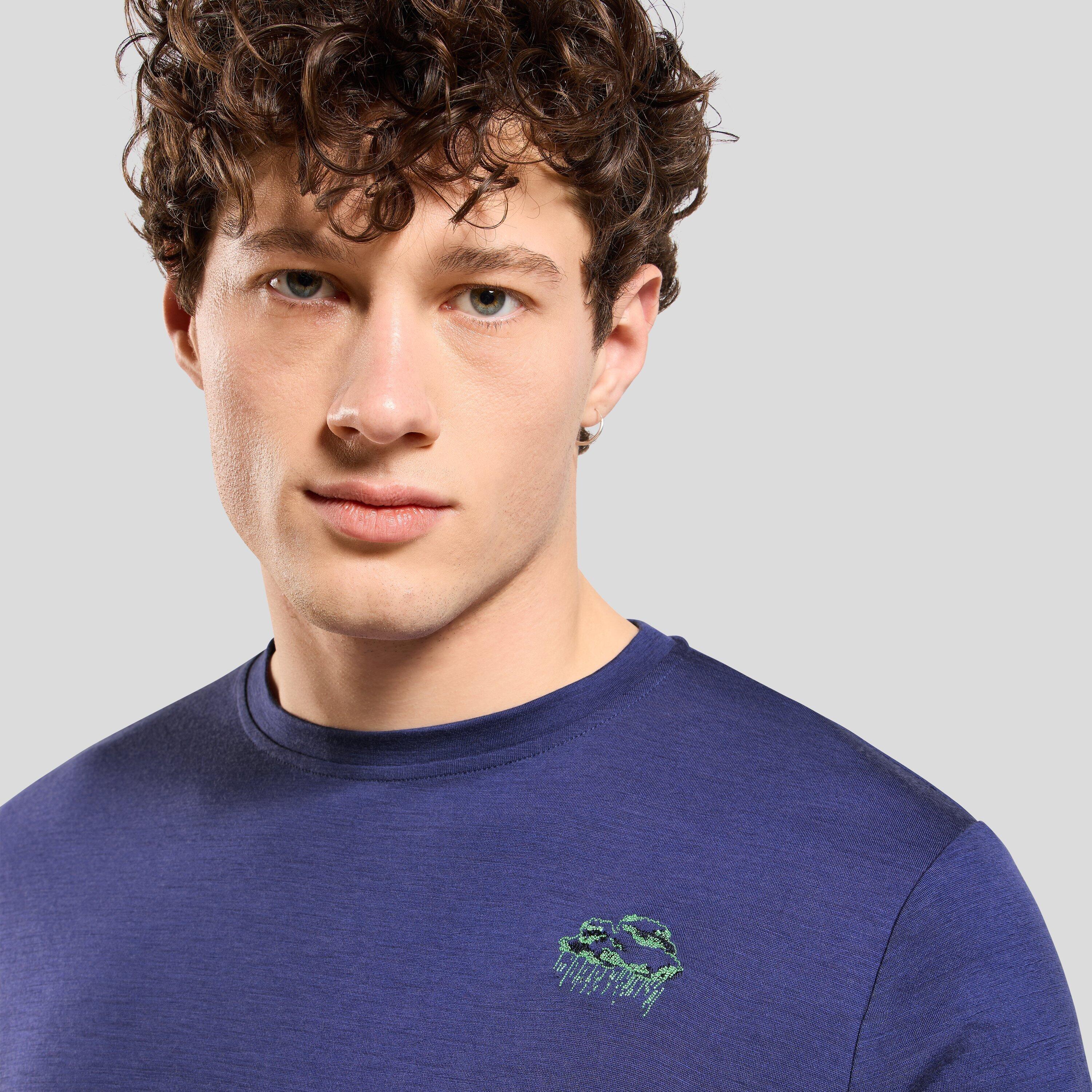 T-shirt en laine mérinos 160 à motif nuage Ascent ODLO 3/6