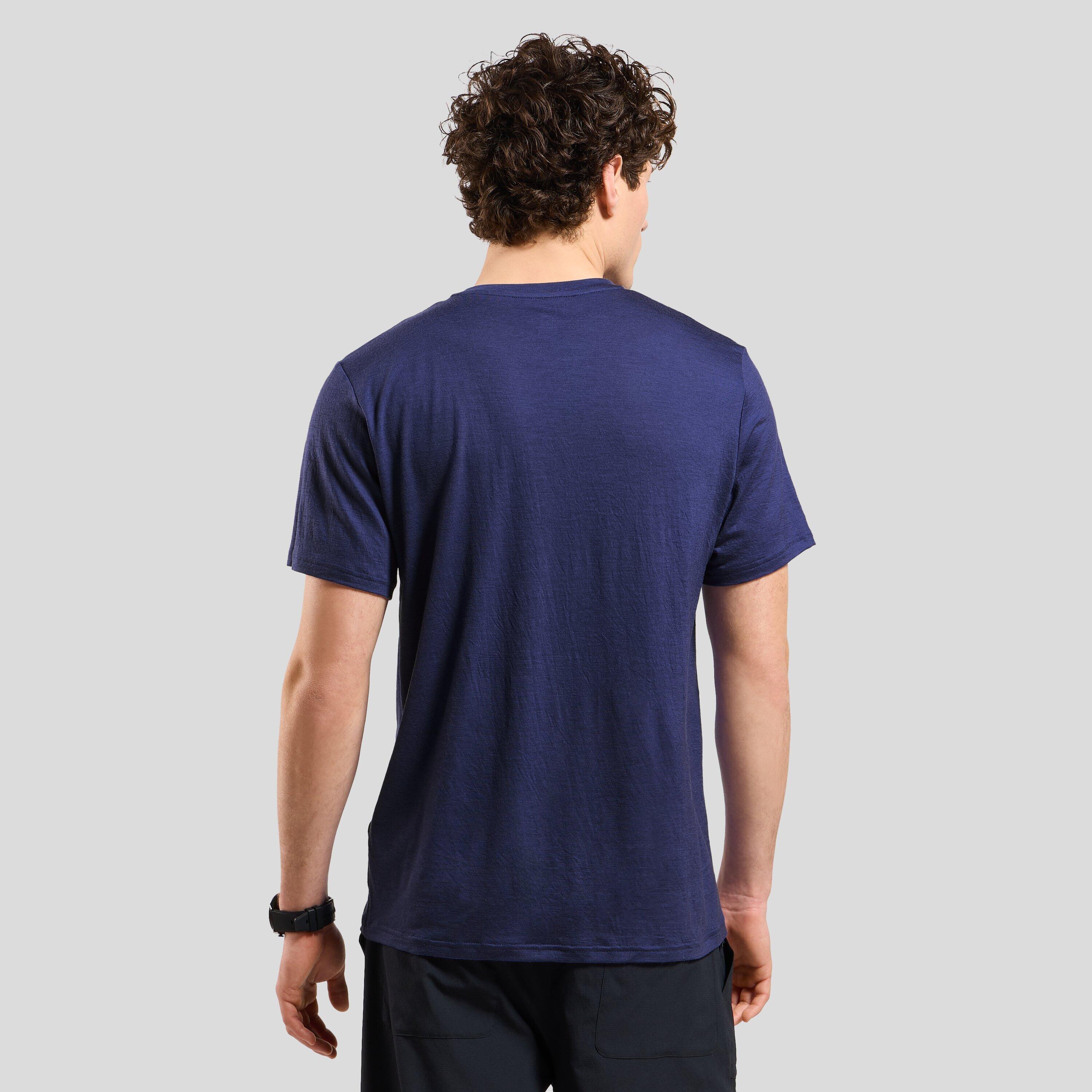 T-shirt en laine mérinos 160 à motif nuage Ascent ODLO 2/6