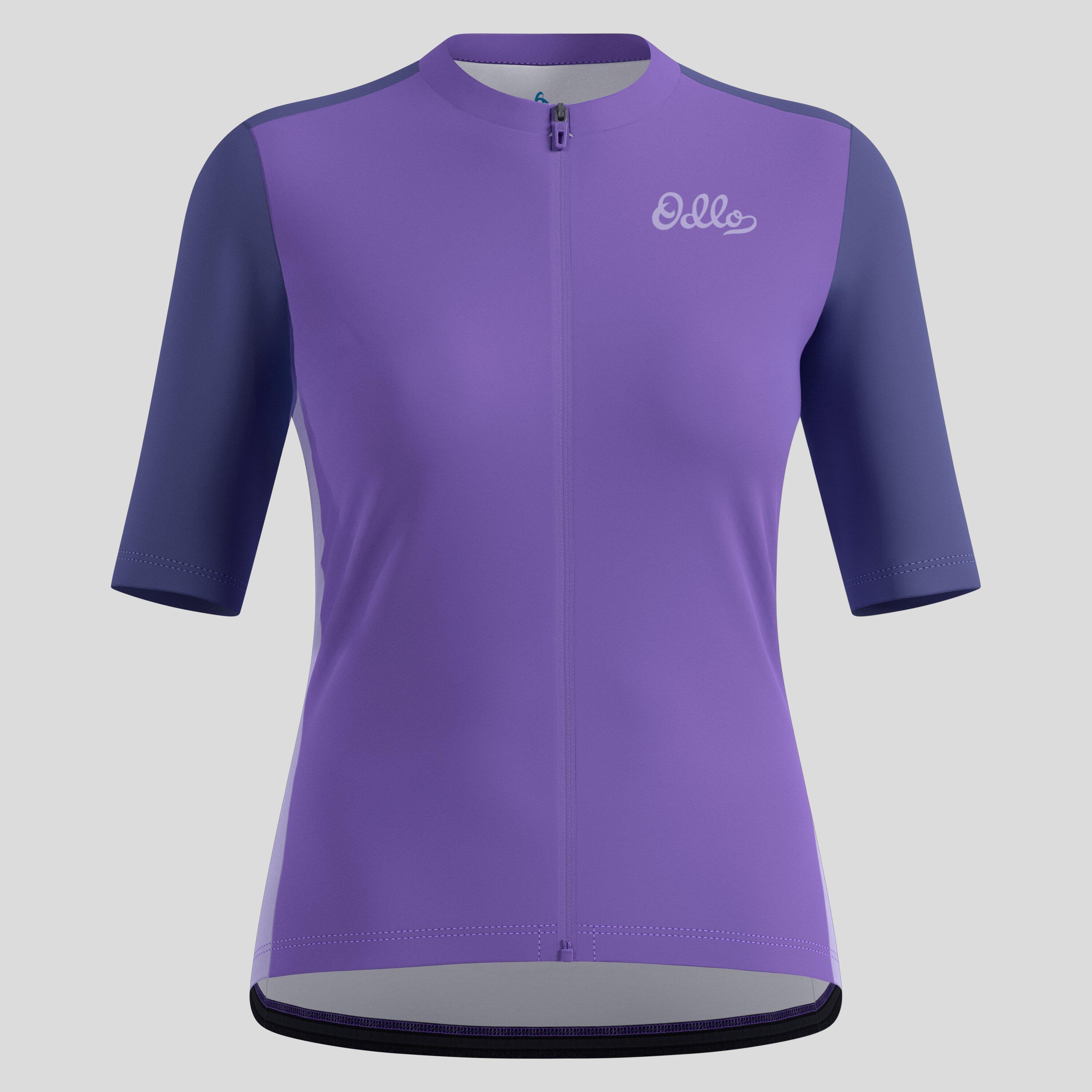 ODLO Essentials Heritage Print fietsshirt met volledige rits ODLO