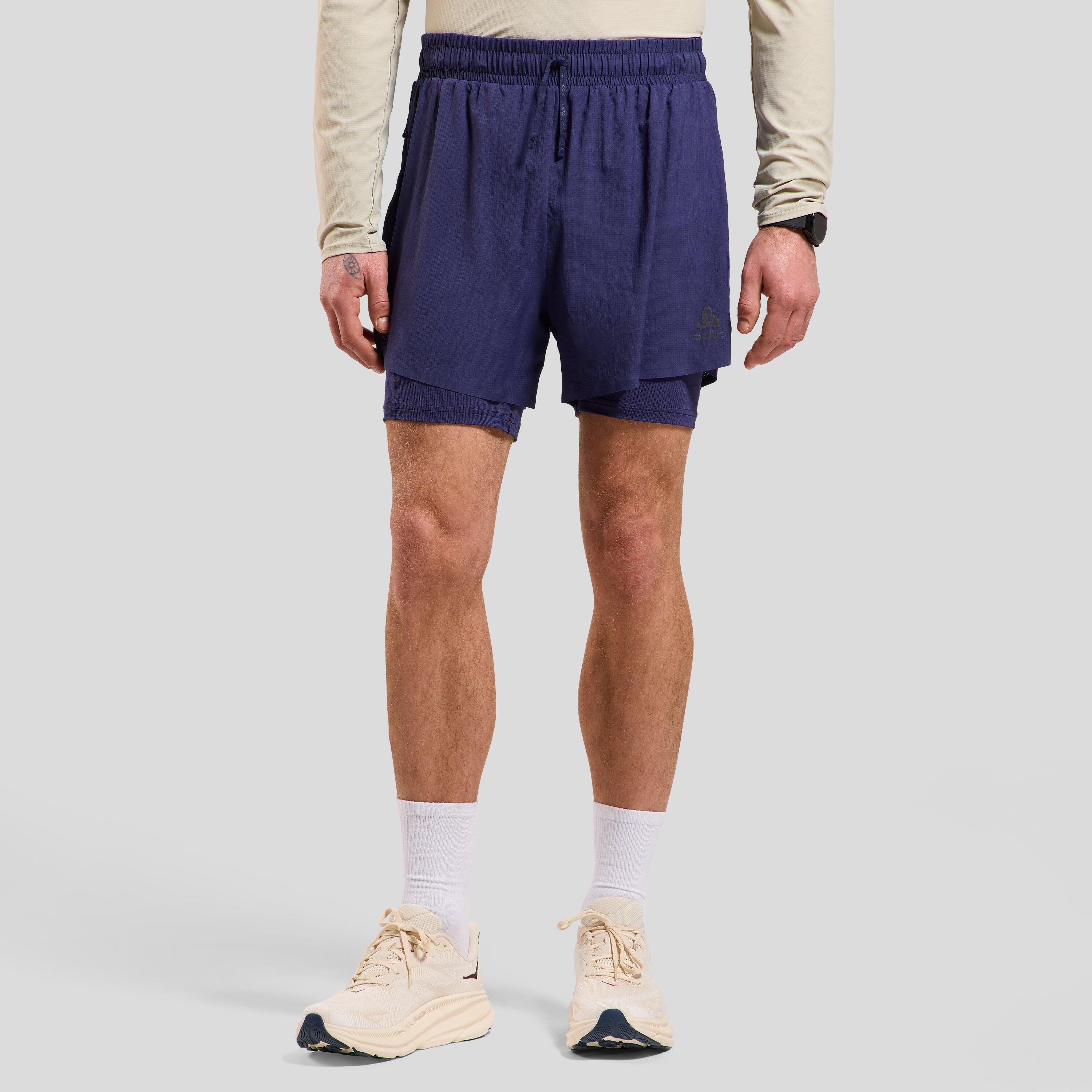 Odlo - Short De Running 2 en 1 5 inch zeroweight 2.0 Odlo - Short - Bleu - 48 Xl - Decathlon