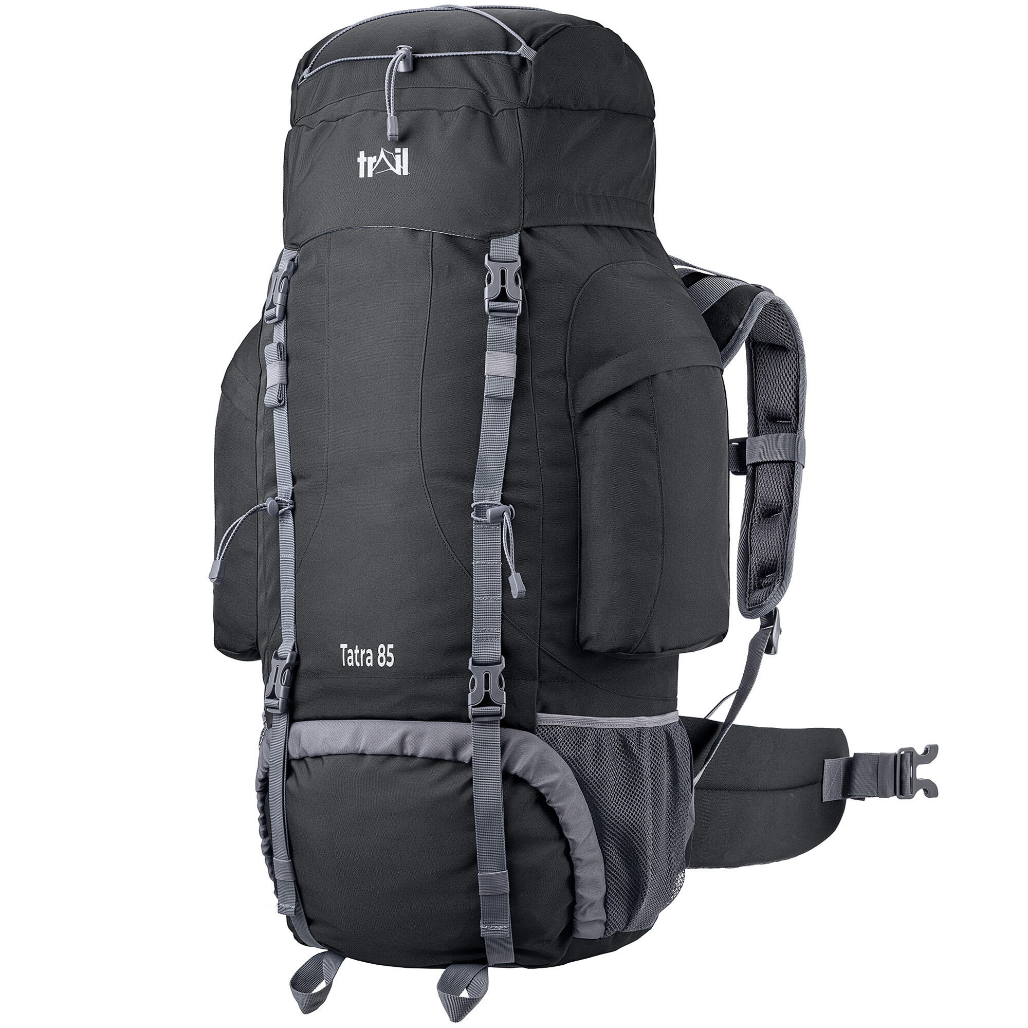 TRAIL OUTDOOR LEISURE Trail Rucksack 65L 85L Camping Hiking Backpacking Padded Adjustable Travel Bag