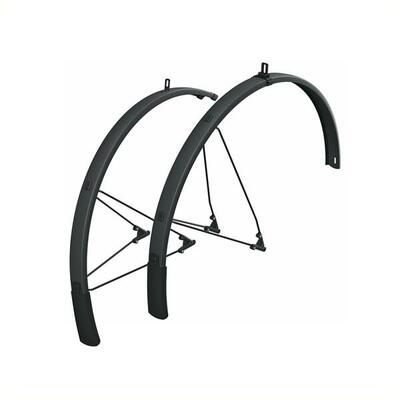 Spatbordset 28 bluemels style 46mm zwart