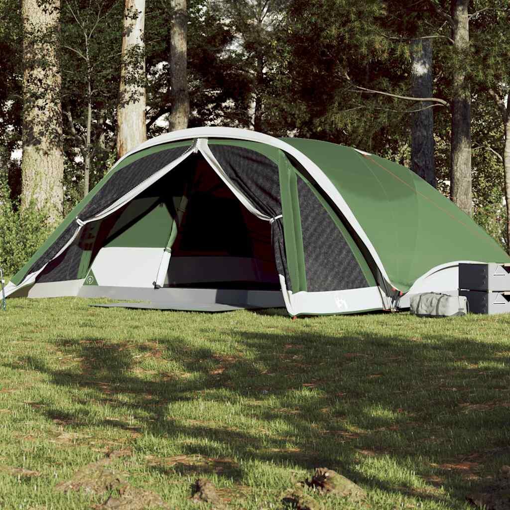 Vidaxl - Tente Familiale Vidaxl Étanche 6 Personnes En Vert - Tente - Incolore - Decathlon