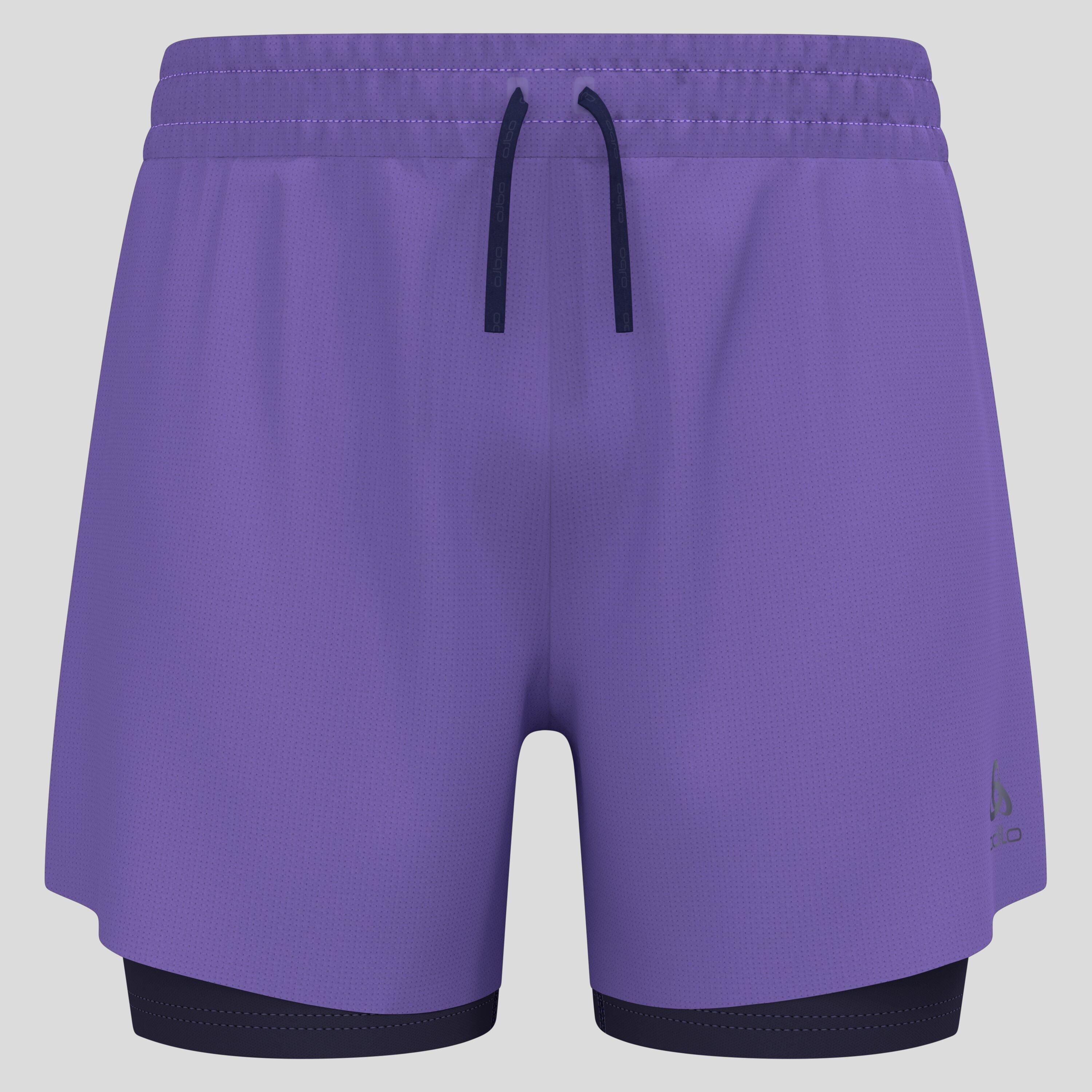 Odlo - Short De Running 2 en 1 5 inch zeroweight 2.0 Odlo - Short - Violet - Decathlon