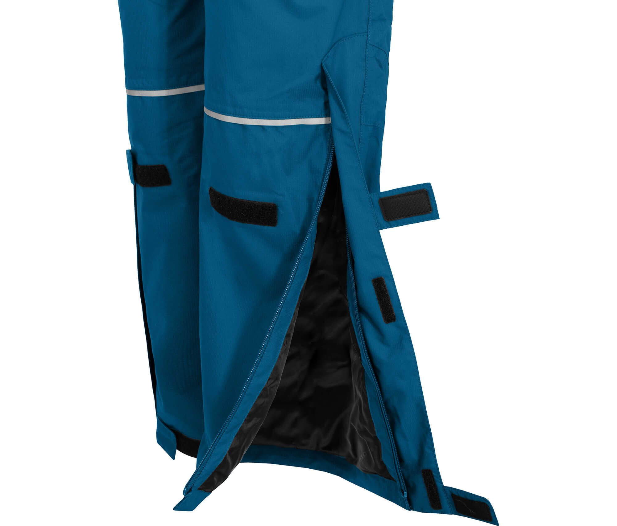 Regenhose leicht wattiert, 12000 mm Wassersäule Blau 4/4