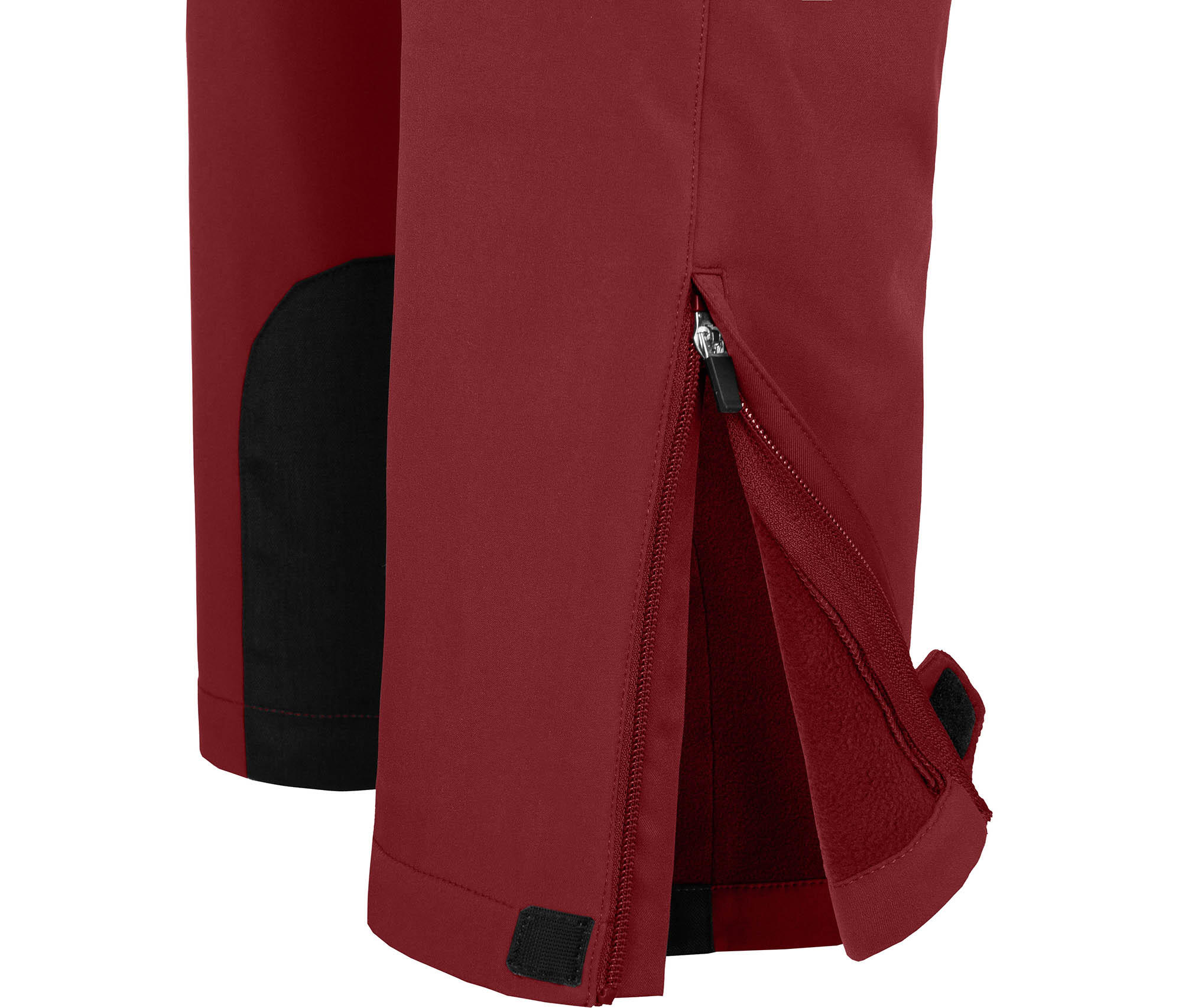 Winter Softshellhose winddicht, mit warmem Innenfleece Rot 4/4