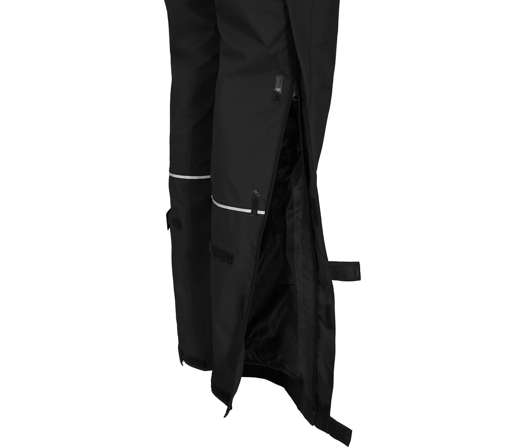 Regenhose Netzfutter, 12000 mm Wassersäule Schwarz 4/4