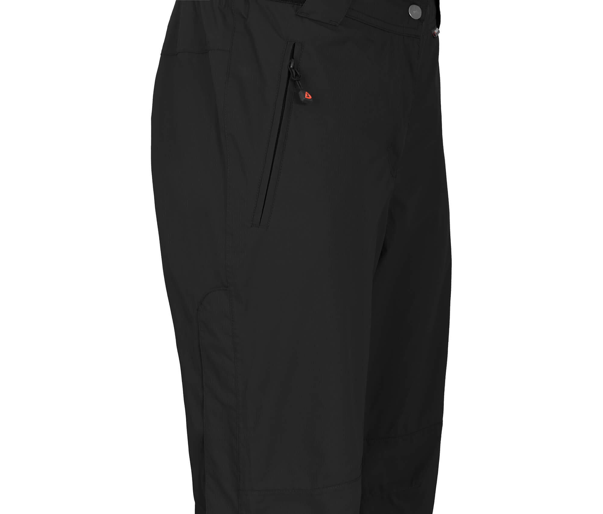 Regenhose Netzfutter, 12000 mm Wassersäule Schwarz 3/4