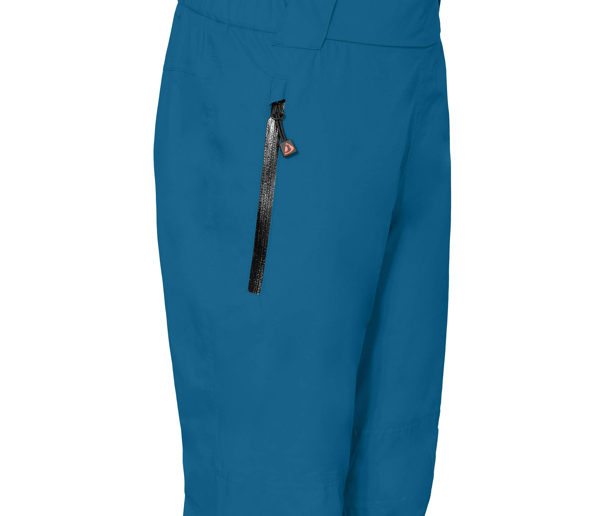 (Über-) Regenhose elastischer Bund, 12000 mm Wassersäule, Netzfutter Blau 3/4