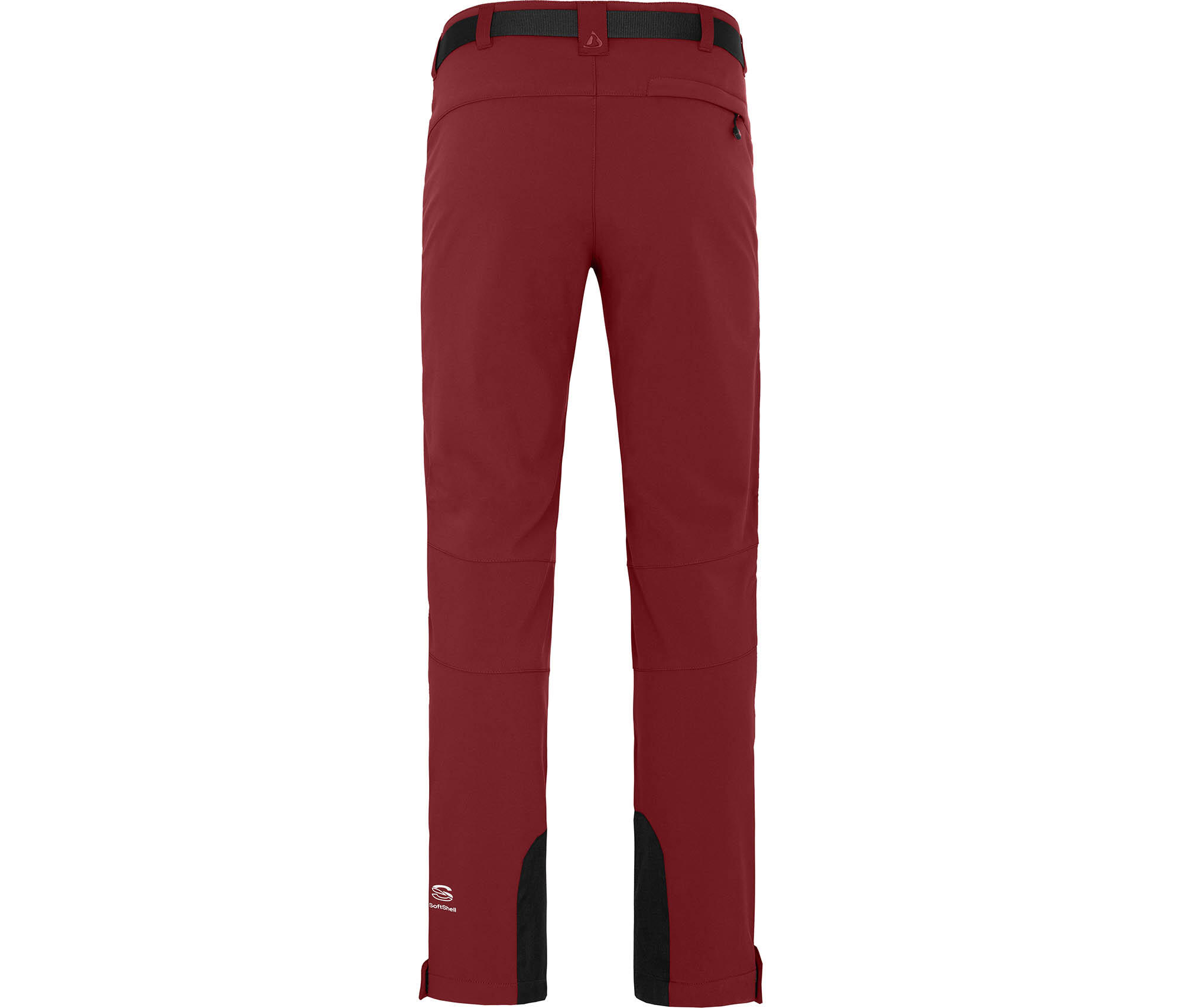 Winter Softshellhose winddicht, mit warmem Innenfleece Rot 2/4
