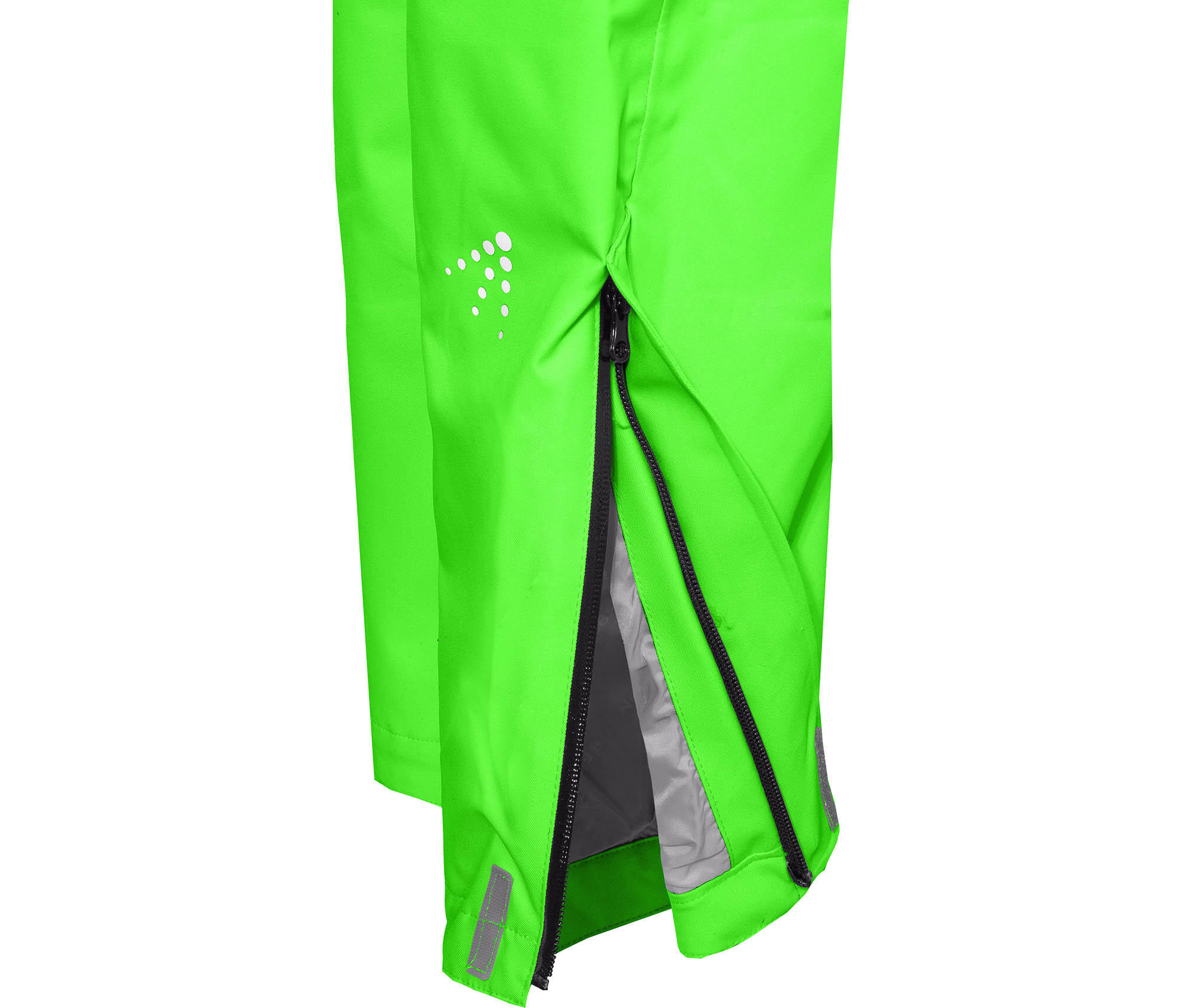 (Über-) Regenhose recycelt, leicht wattiert, 20000 mm Wassersäule Grün 4/4