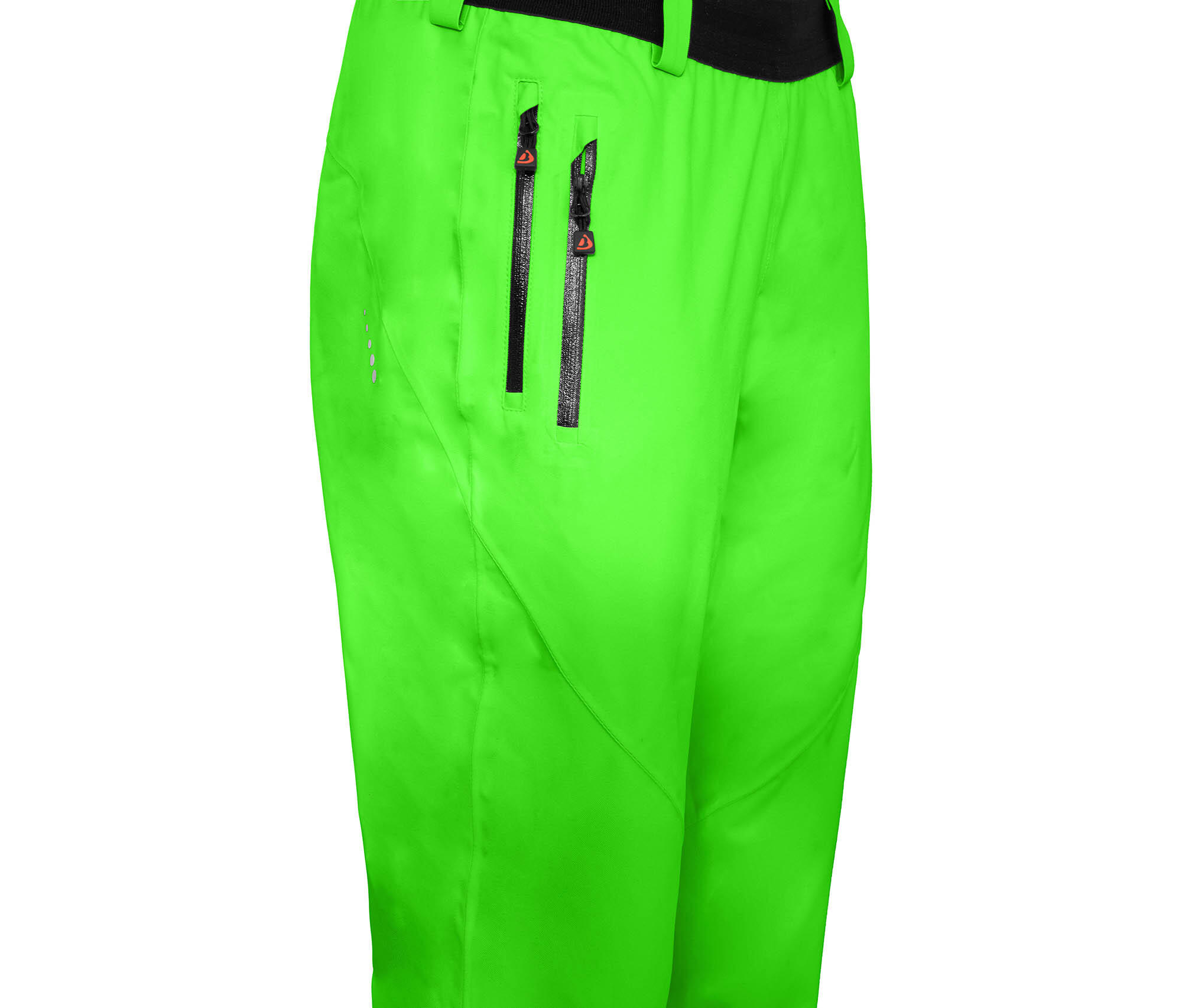 (Über-) Regenhose recycelt, leicht wattiert, 20000 mm Wassersäule Grün 3/4