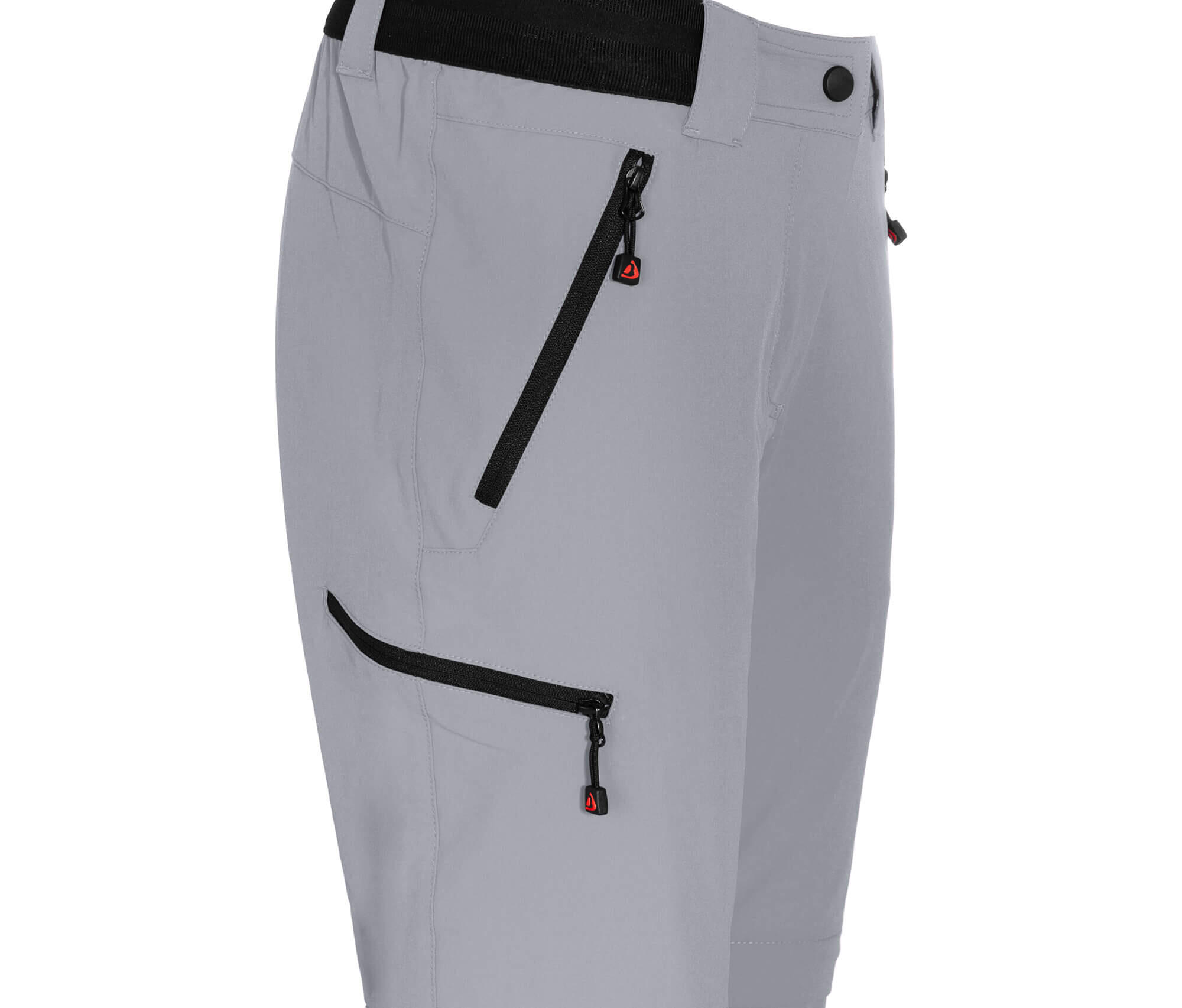 Damen Wanderhose leicht strapazierfähig grau 5/7
