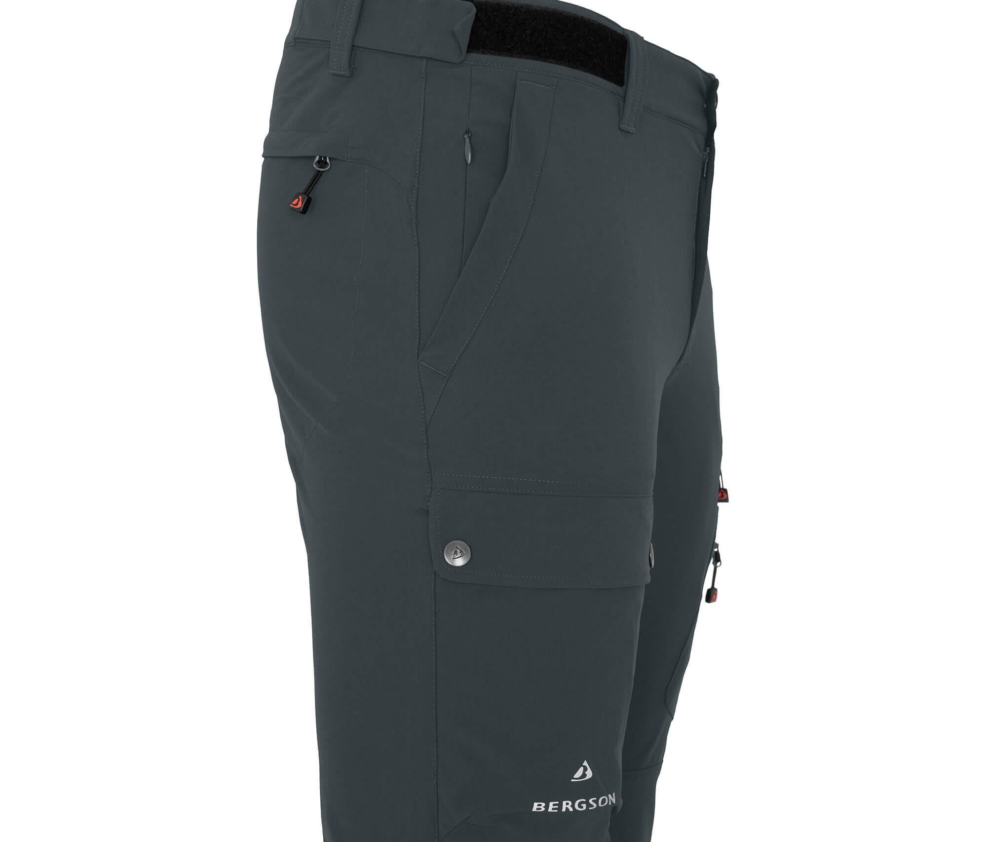 Herren Wanderhose vielseitig, viele Taschen grau 3/6