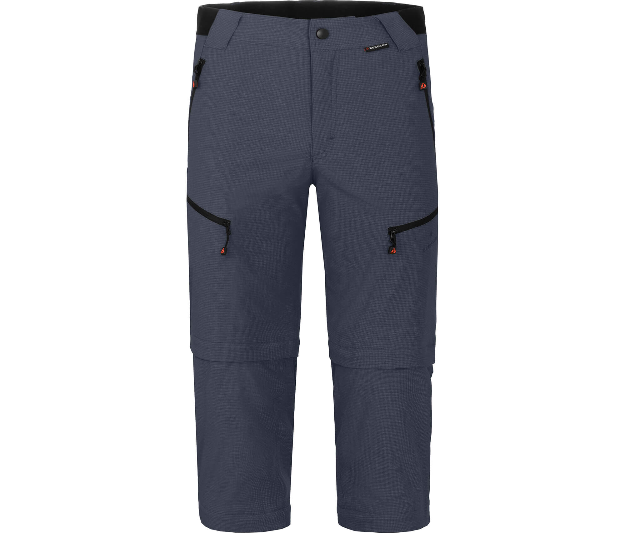 Herren Wanderhose robust elastisch Grau 3/7