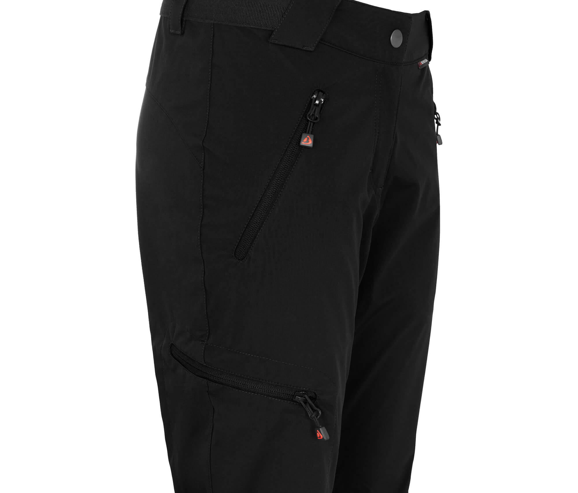 Softshellhose winddicht, strapazierfähig Schwarz 3/4