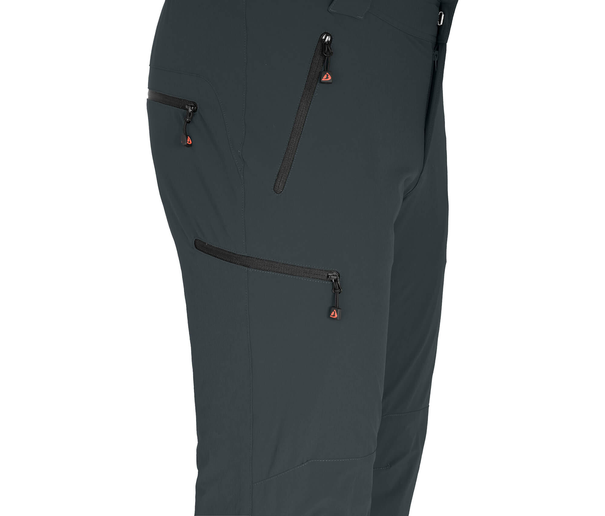 Herren Winter Wanderhose warm gefüttert, elastisch grau 3/6