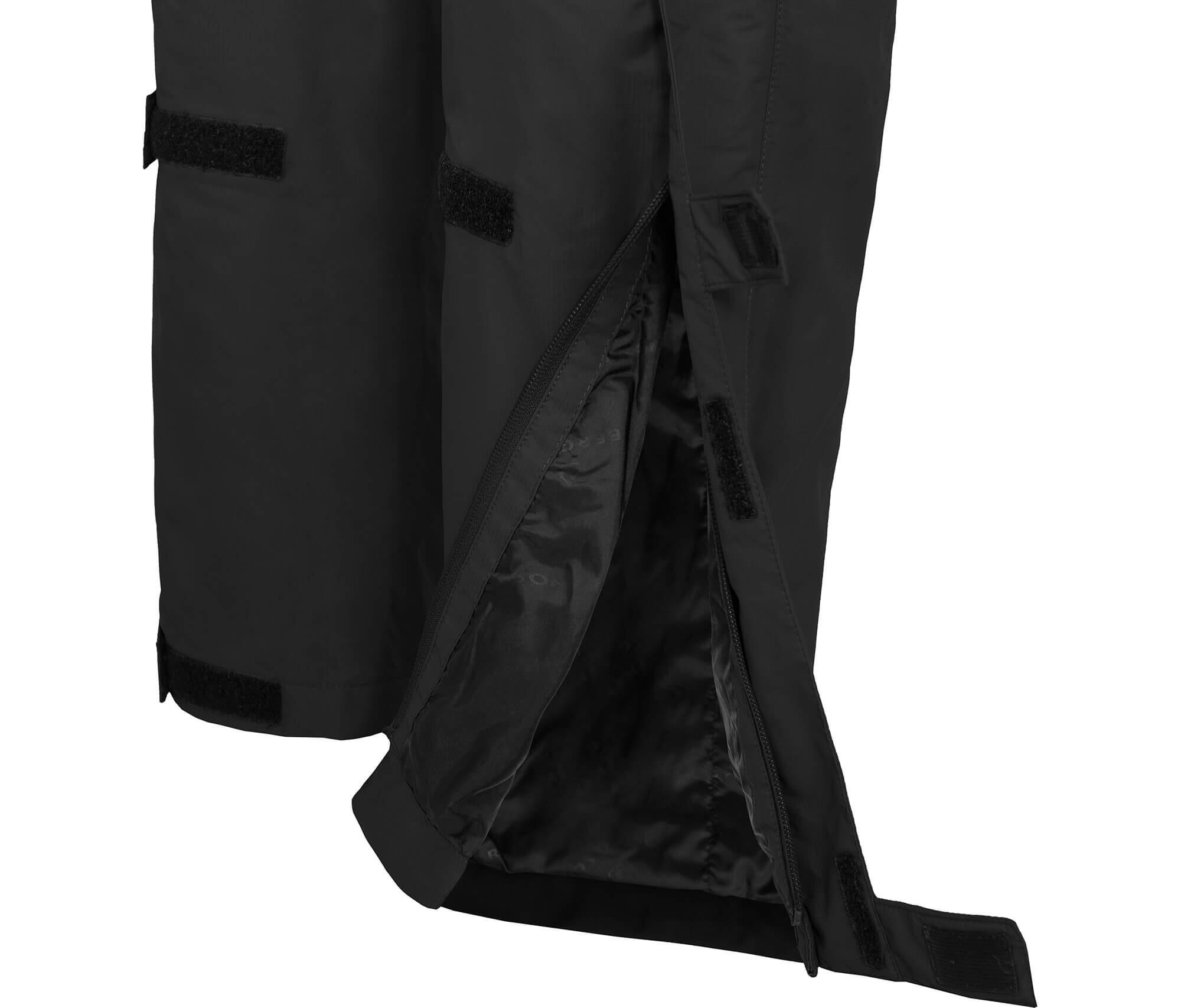 Regenhose leicht wattiert, 12000 mm Wassersäule Schwarz 4/4