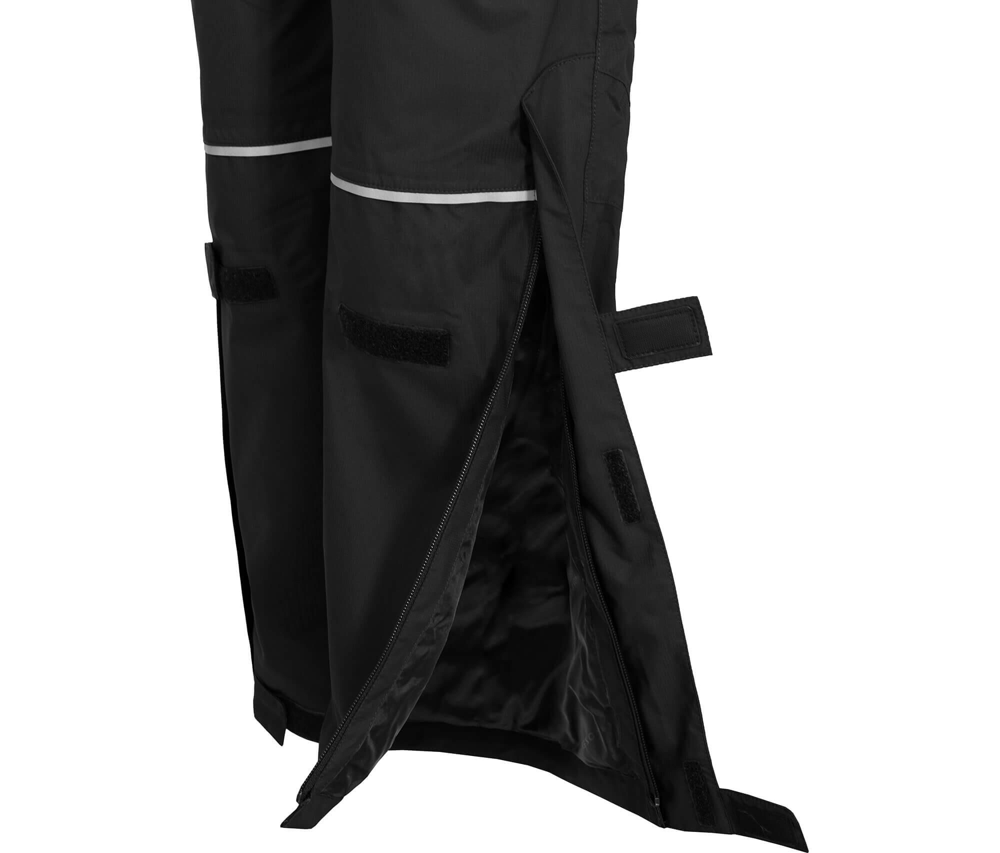Regenhose leicht wattiert, 12000 mm Wassersäule Schwarz 4/4