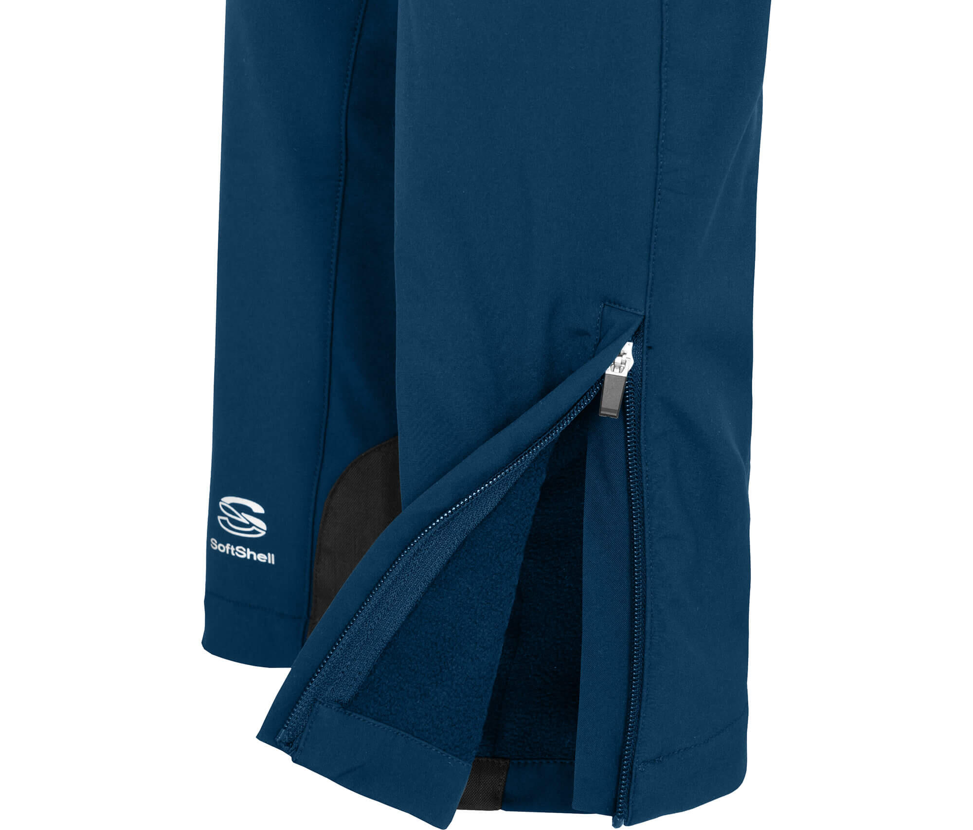 Winter Softshellhose winddicht, warm Blau 3/6
