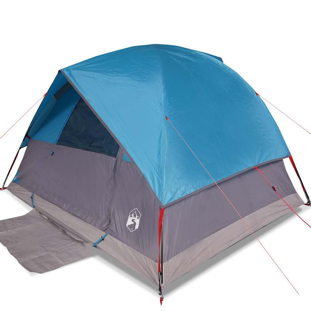 Tente Dôme Imperméable pour 6 Personnes en Bleu 2/7