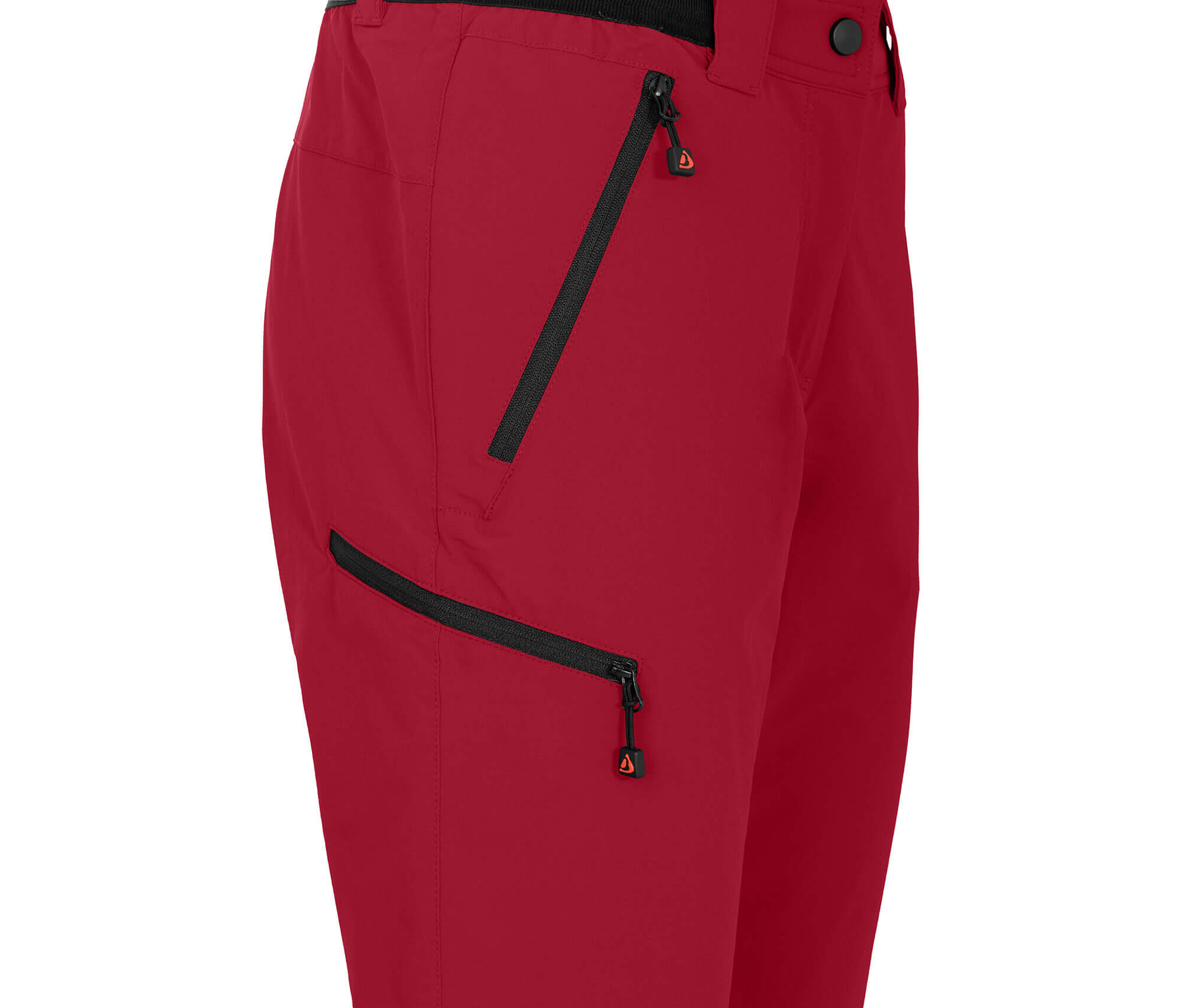 Damen 3/4 Wanderhose leicht, strapazierfähig Rot 3/4
