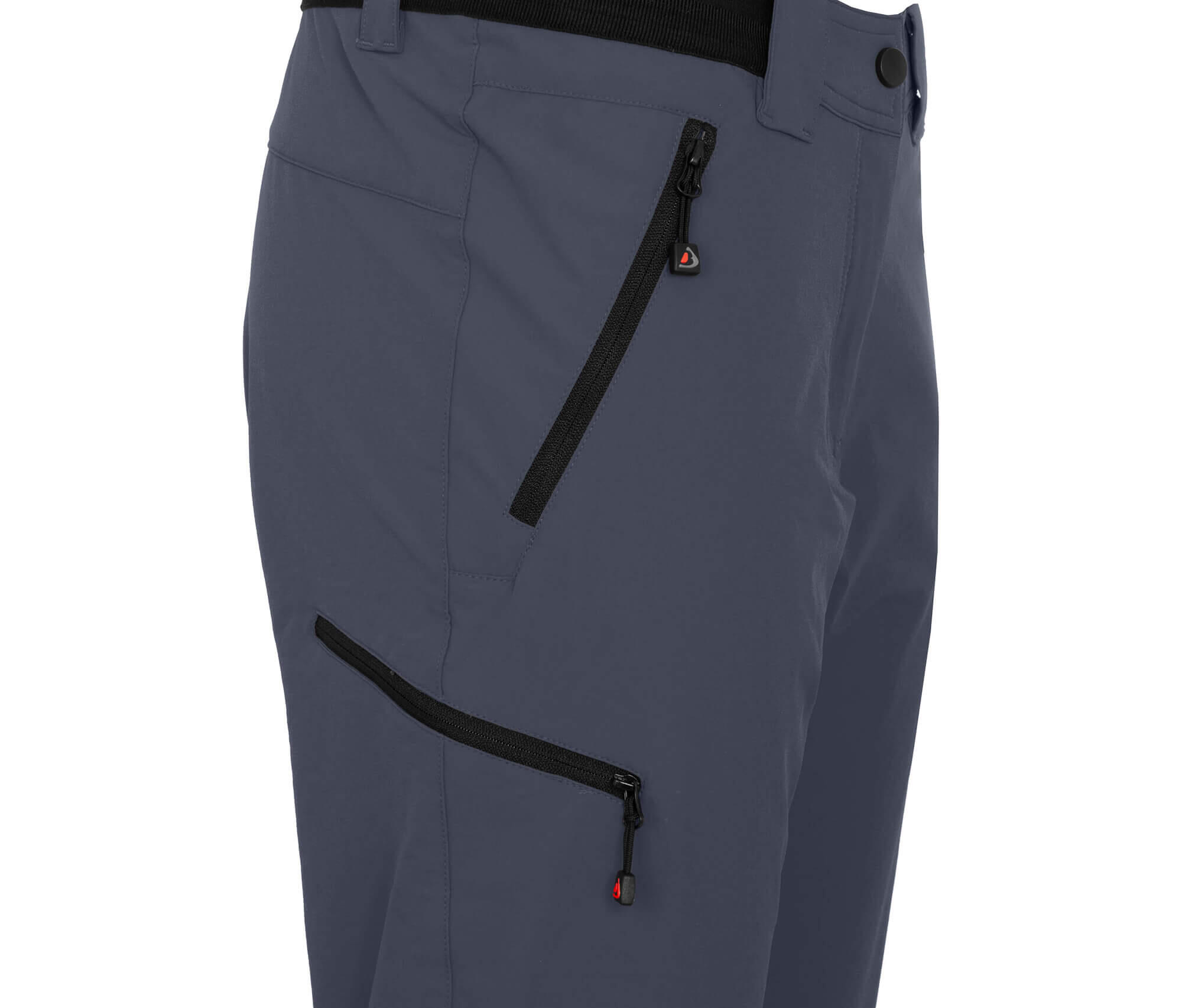Damen Wanderhose leicht, strapazierfähig Grau 4/5