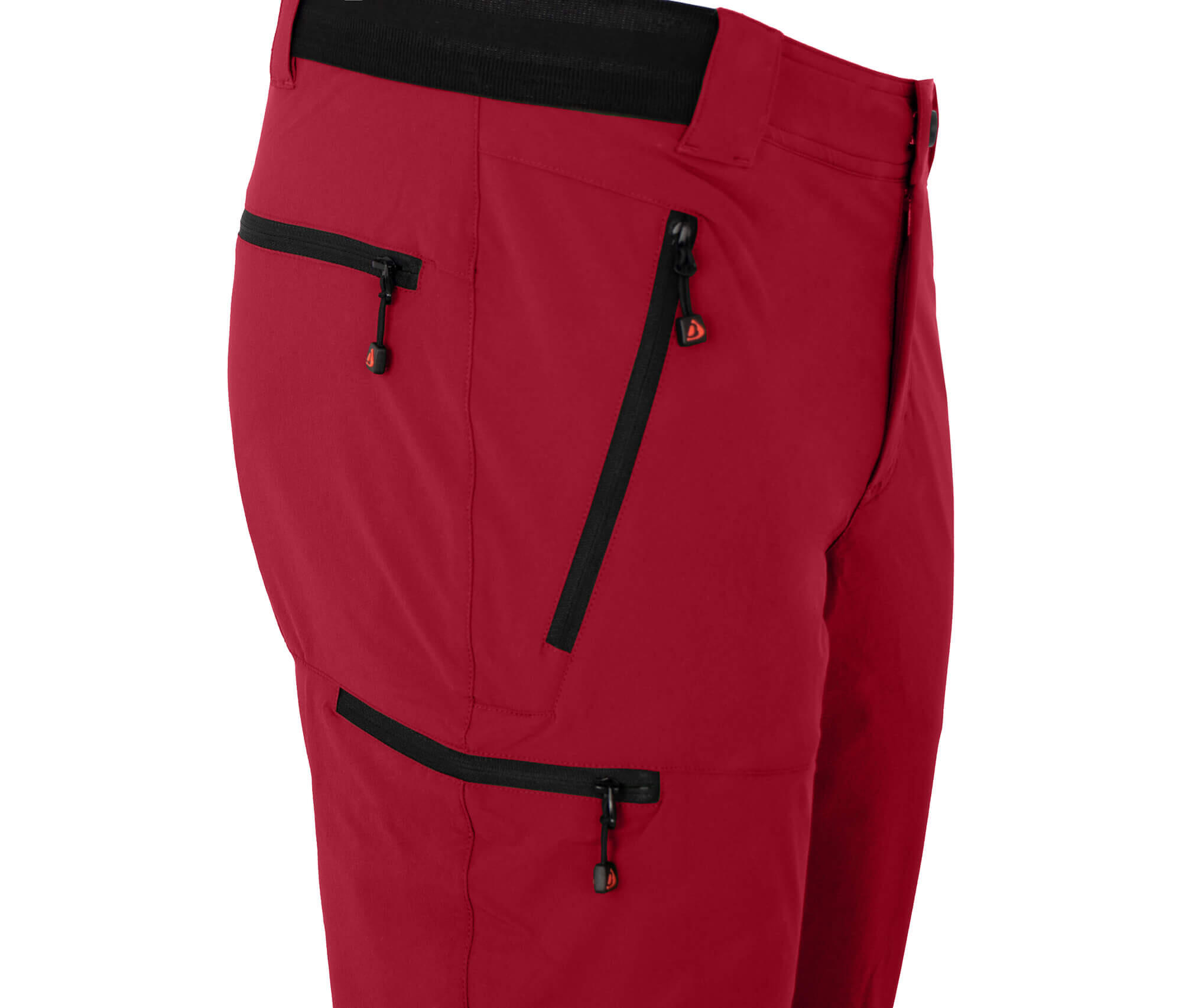 Herren Wanderhose leicht, strapazierfähig Rot 4/5