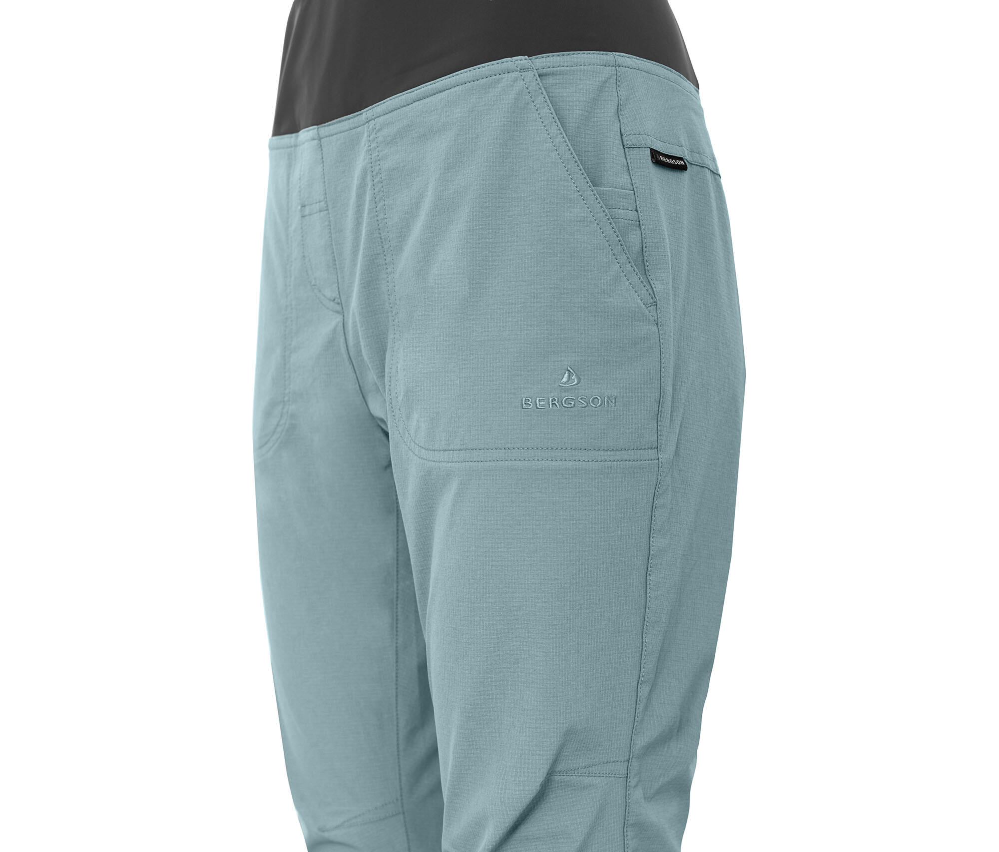 Damen 3/4 Wanderhose leicht, elastisch, strapazierfähig Blau 3/5