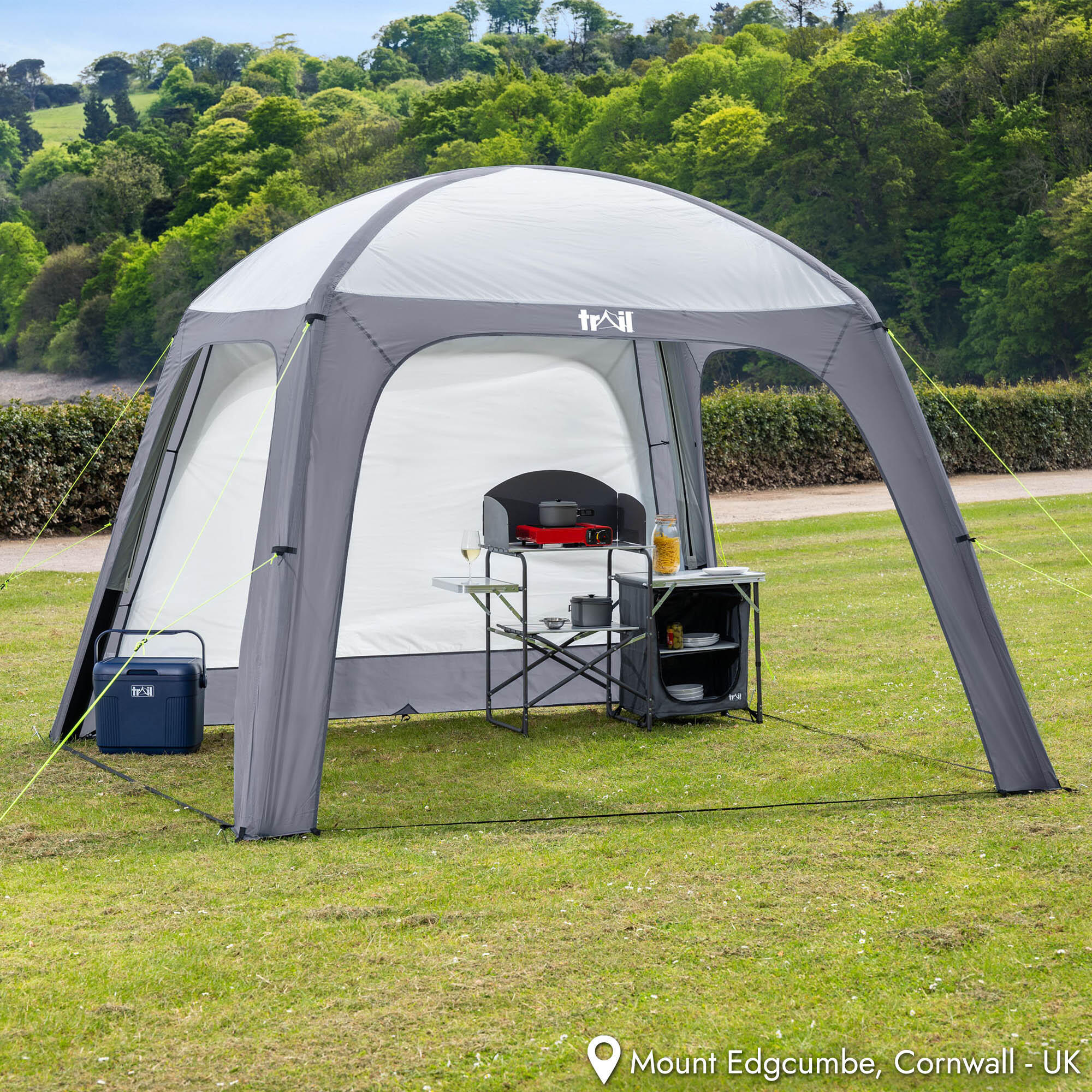 Trail Air Shelter Inflatable Gazebo with Detachable Sides Event Garden Camping 2/7