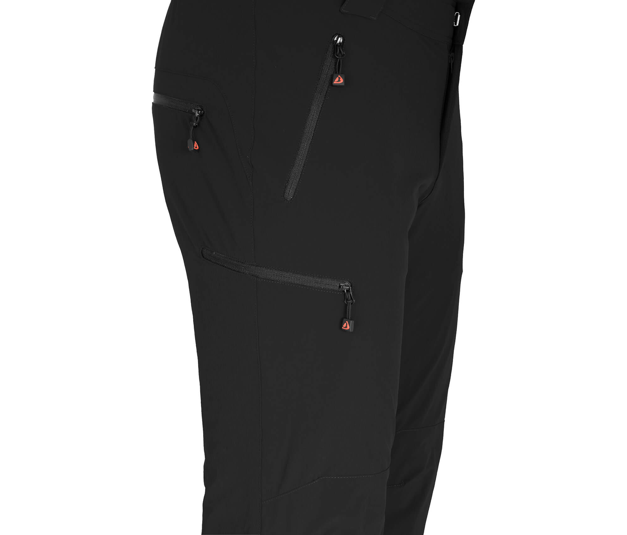 Herren Winter Wanderhose warm gefüttert, elastisch Schwarz 3/6