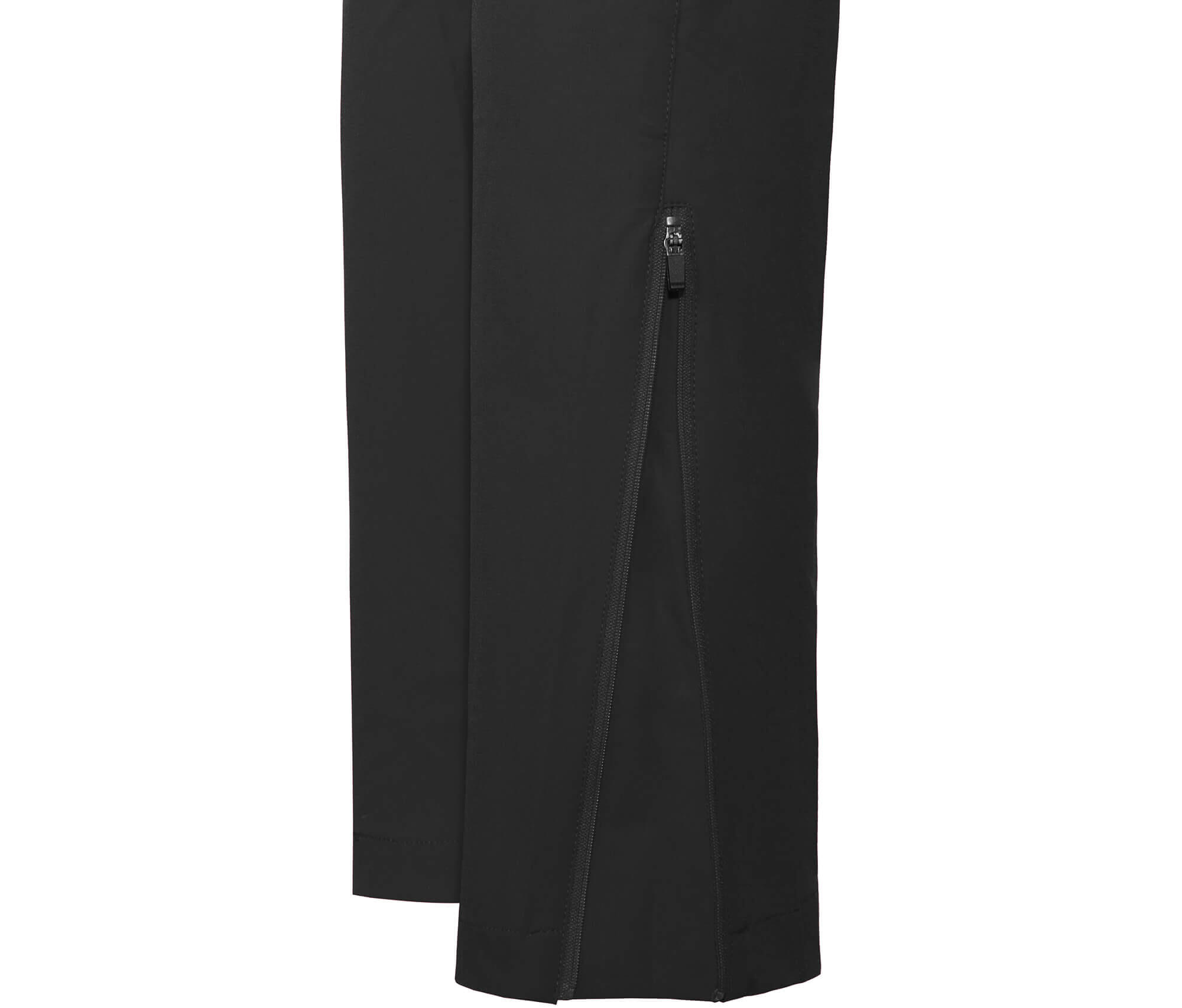 Wanderhose leicht strapazierfähig Schwarz 6/7