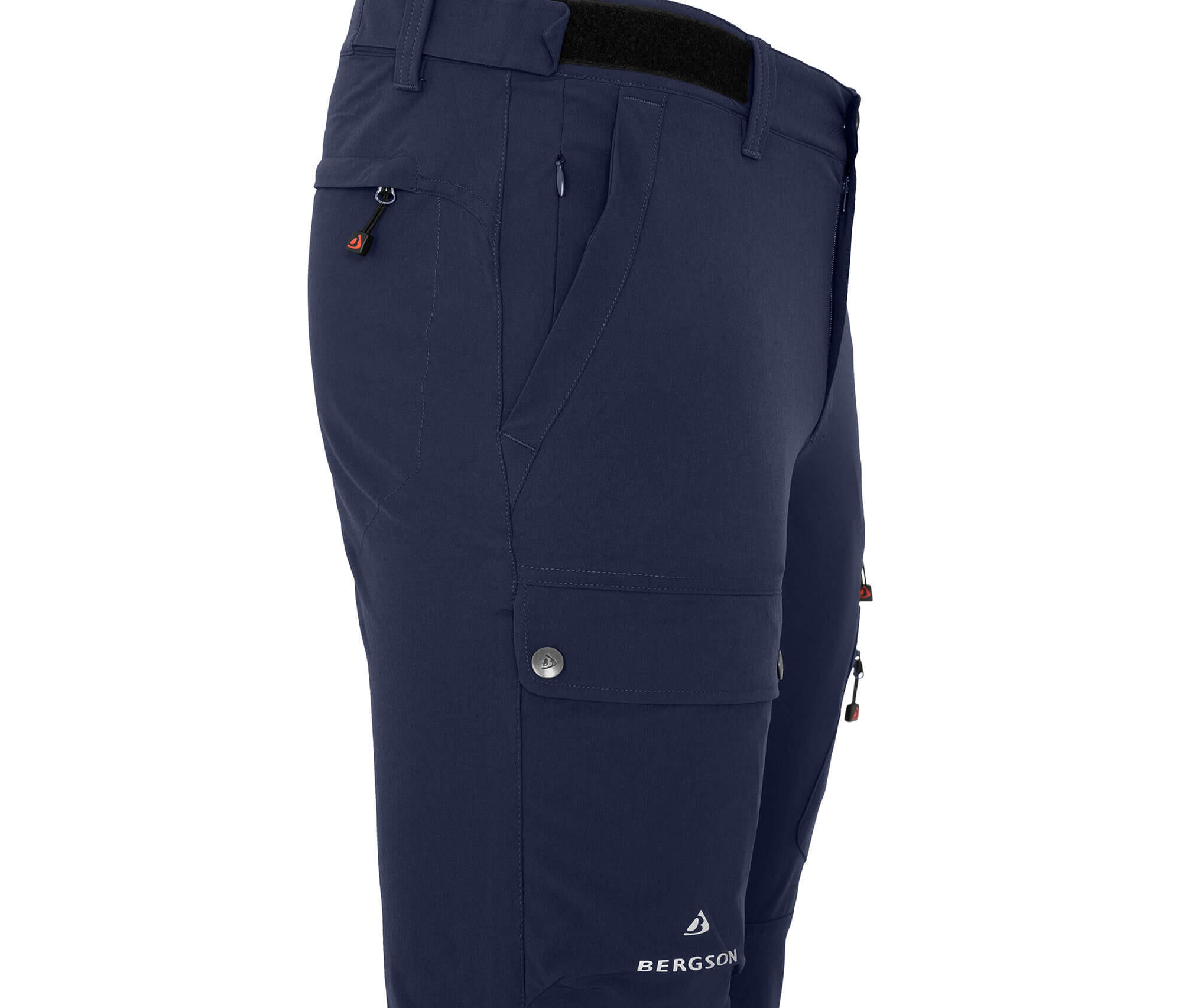 Wanderhose vielseitig, viele Taschen blau 3/5
