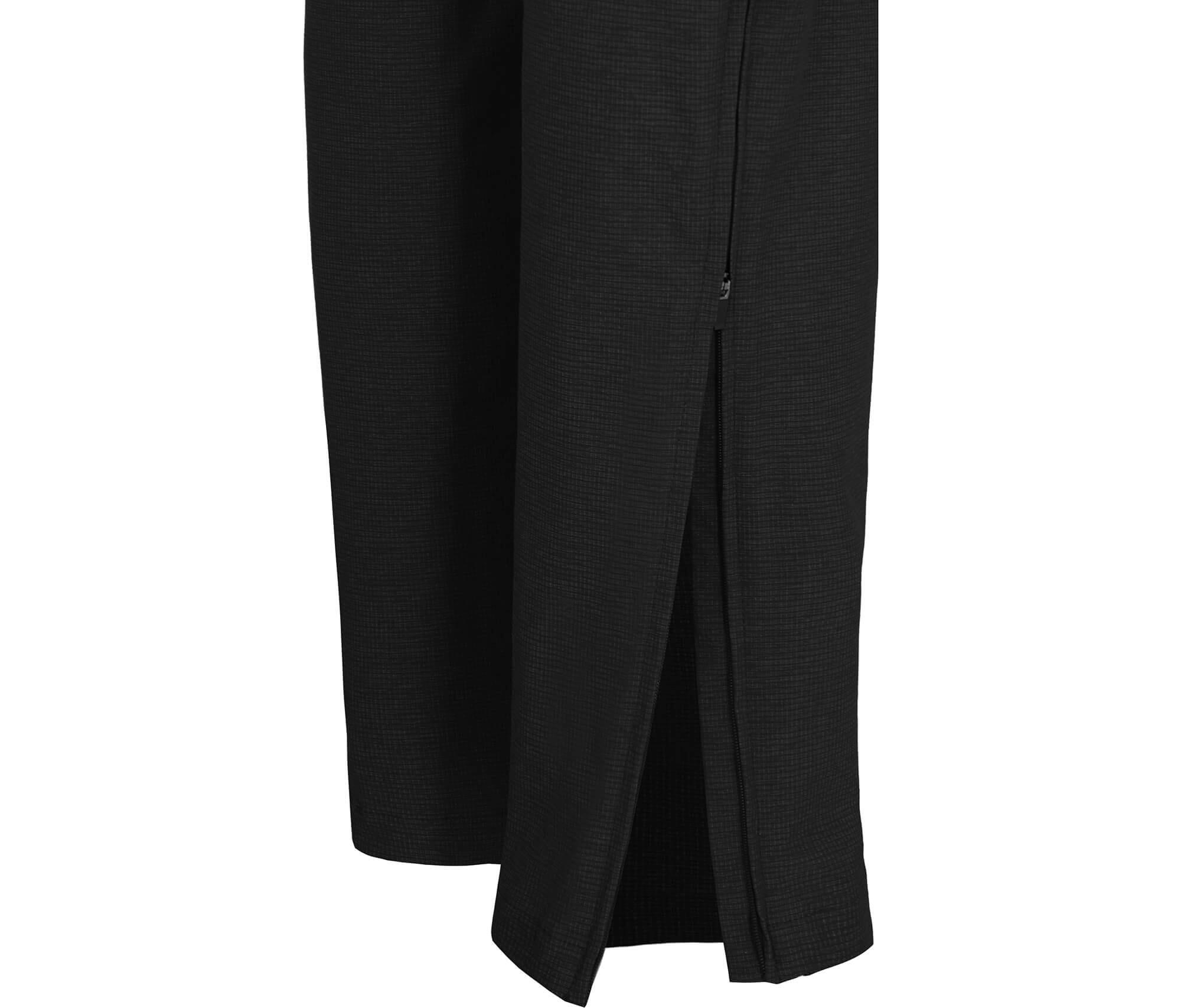 Damen Wanderhose robust elastisch Schwarz 5/7