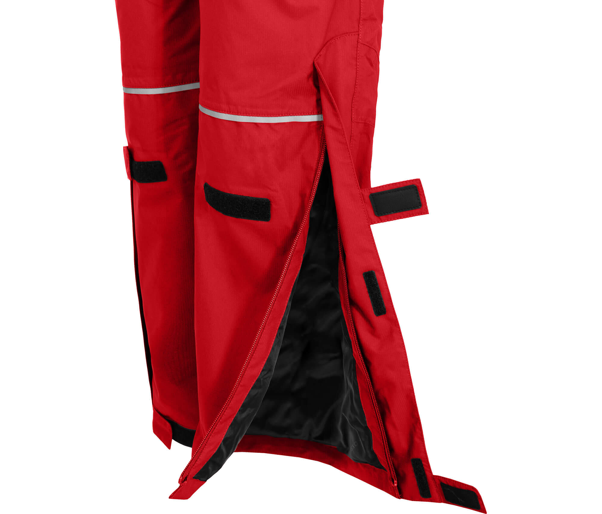 Regenhose leicht wattiert, 12000 mm Wassersäule rot 4/4