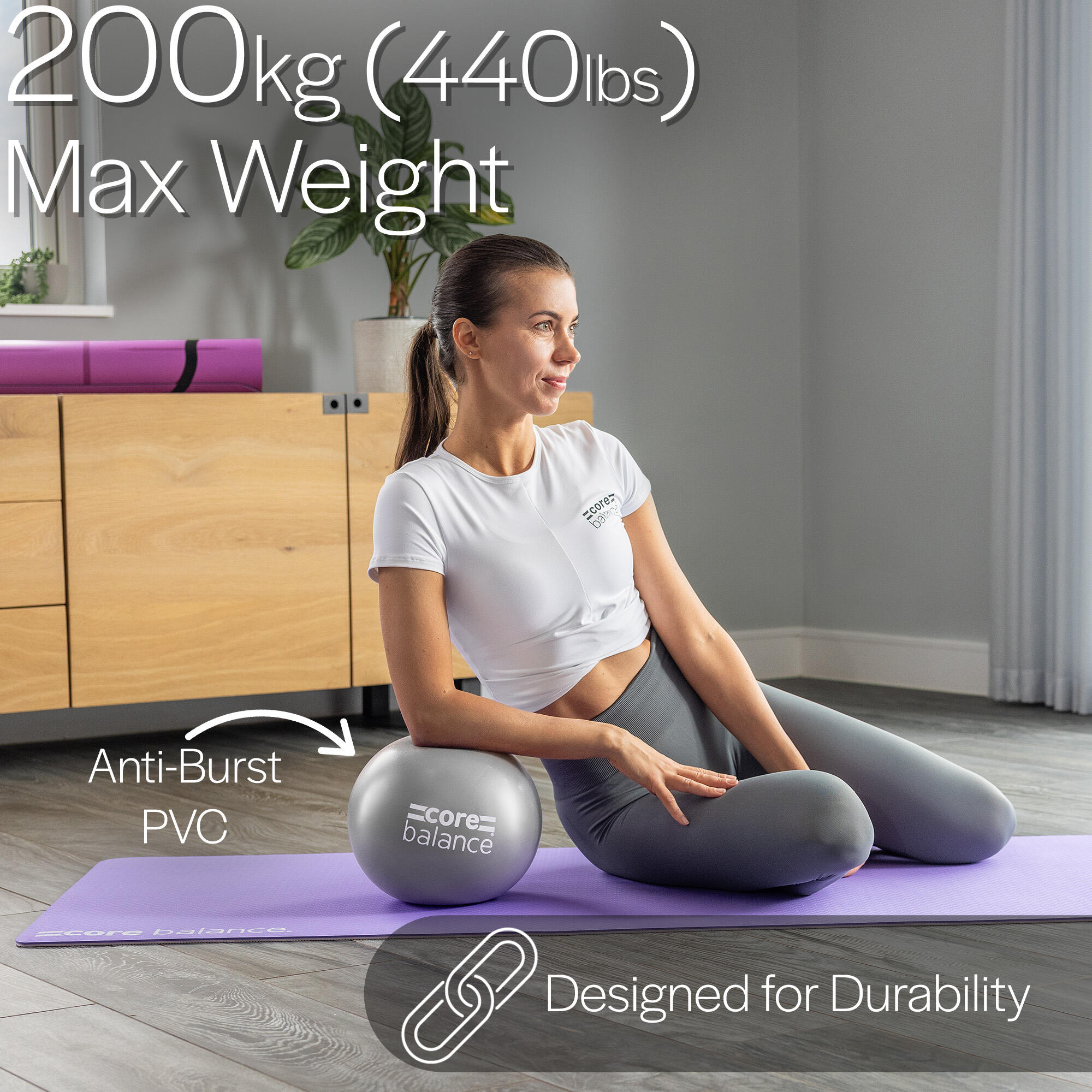 Set De 2 Mini Ballons De Pilates – Anti-éclatement, 17-25 Cm, Pour Yoga Et Rééducation